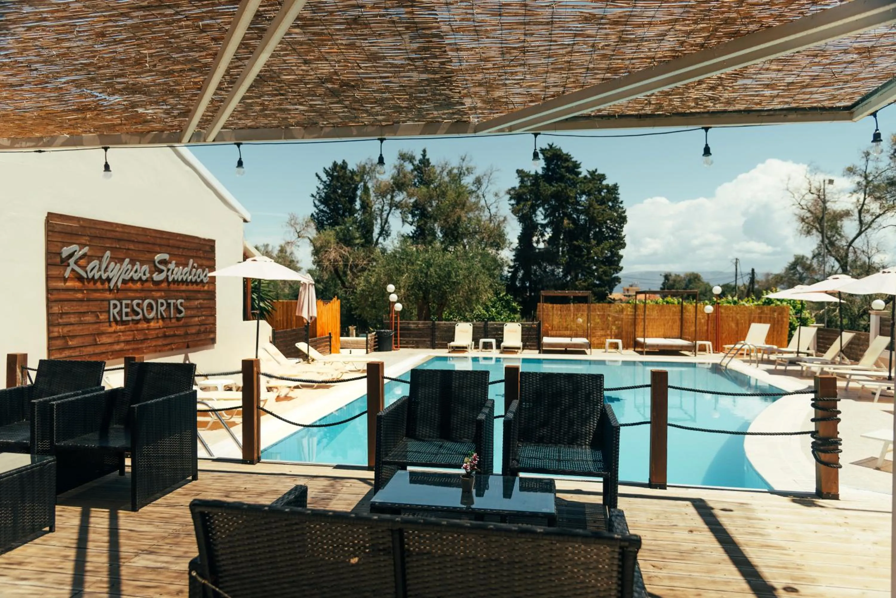 Seating area in Calypso Resort Kavos