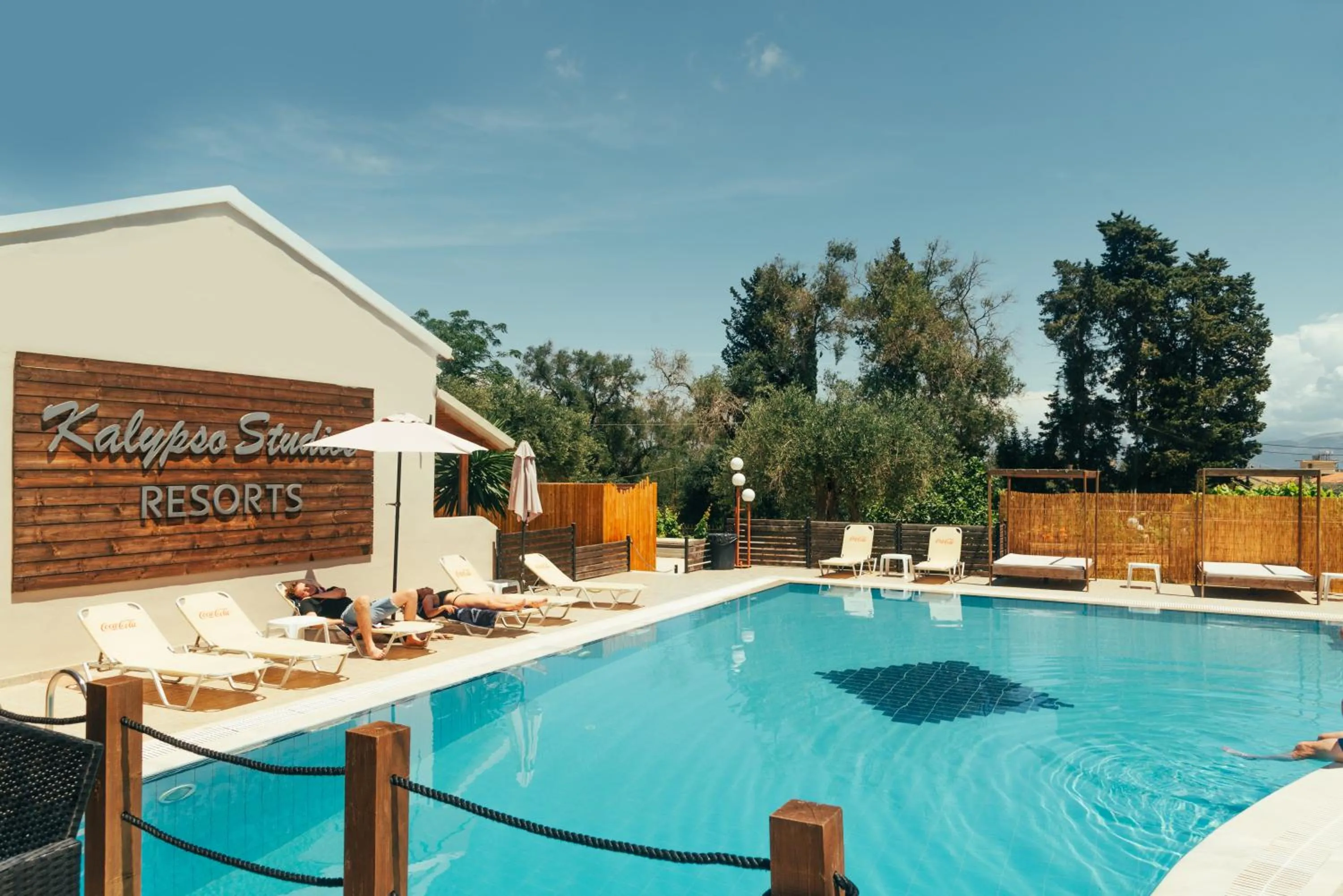 Pool view in Calypso Resort Kavos