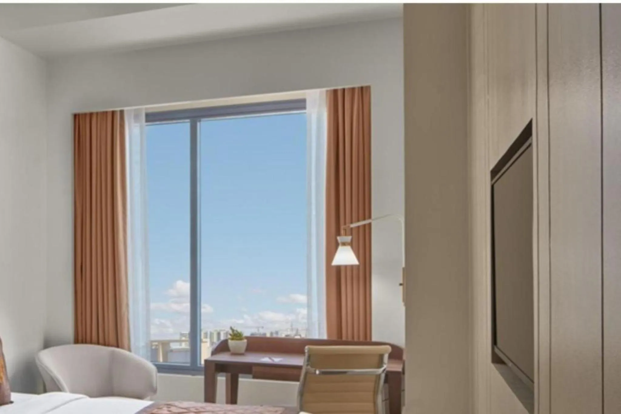 View (from property/room), Bed in Grand Westside Manila Bay