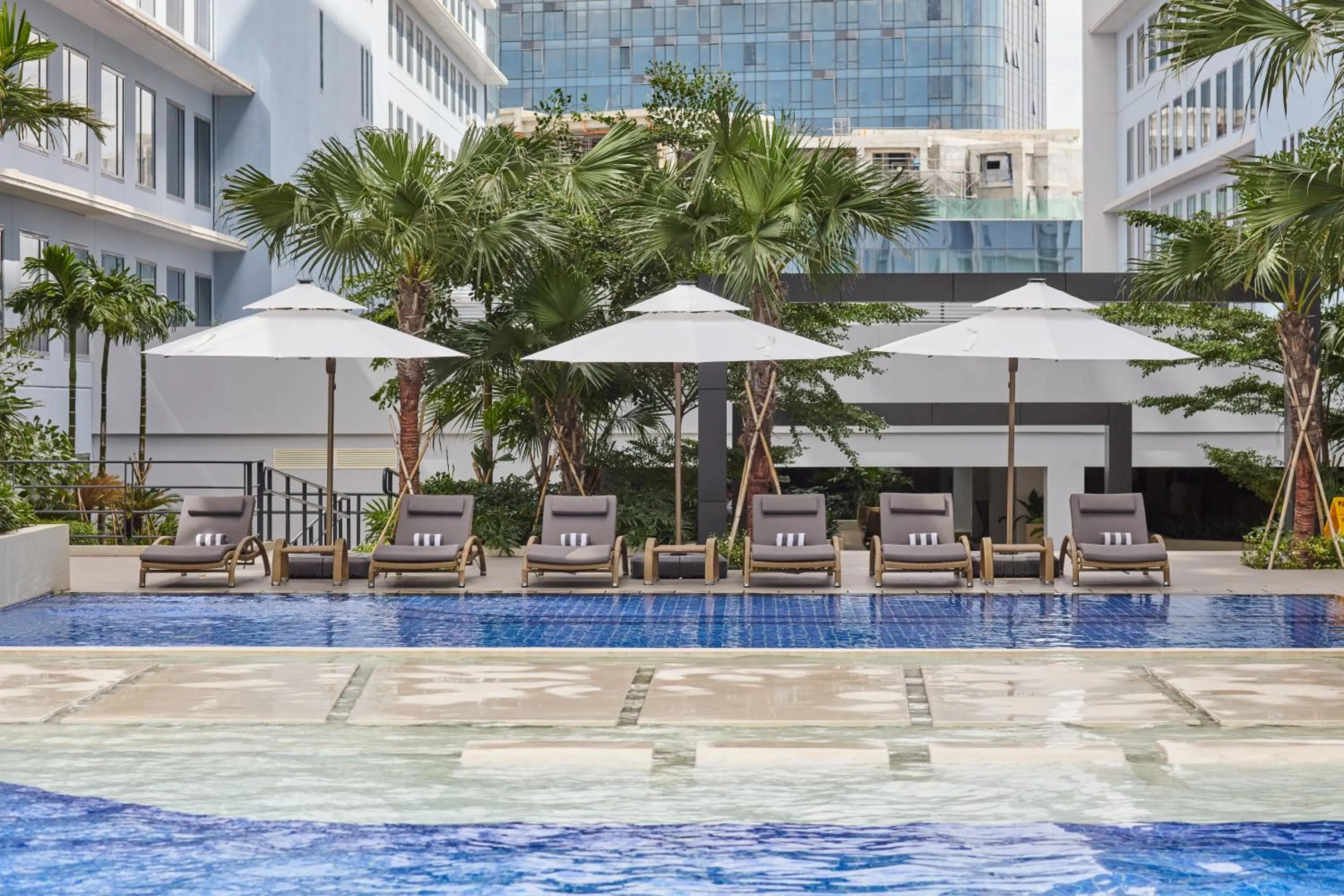 Pool view in Grand Westside Manila Bay