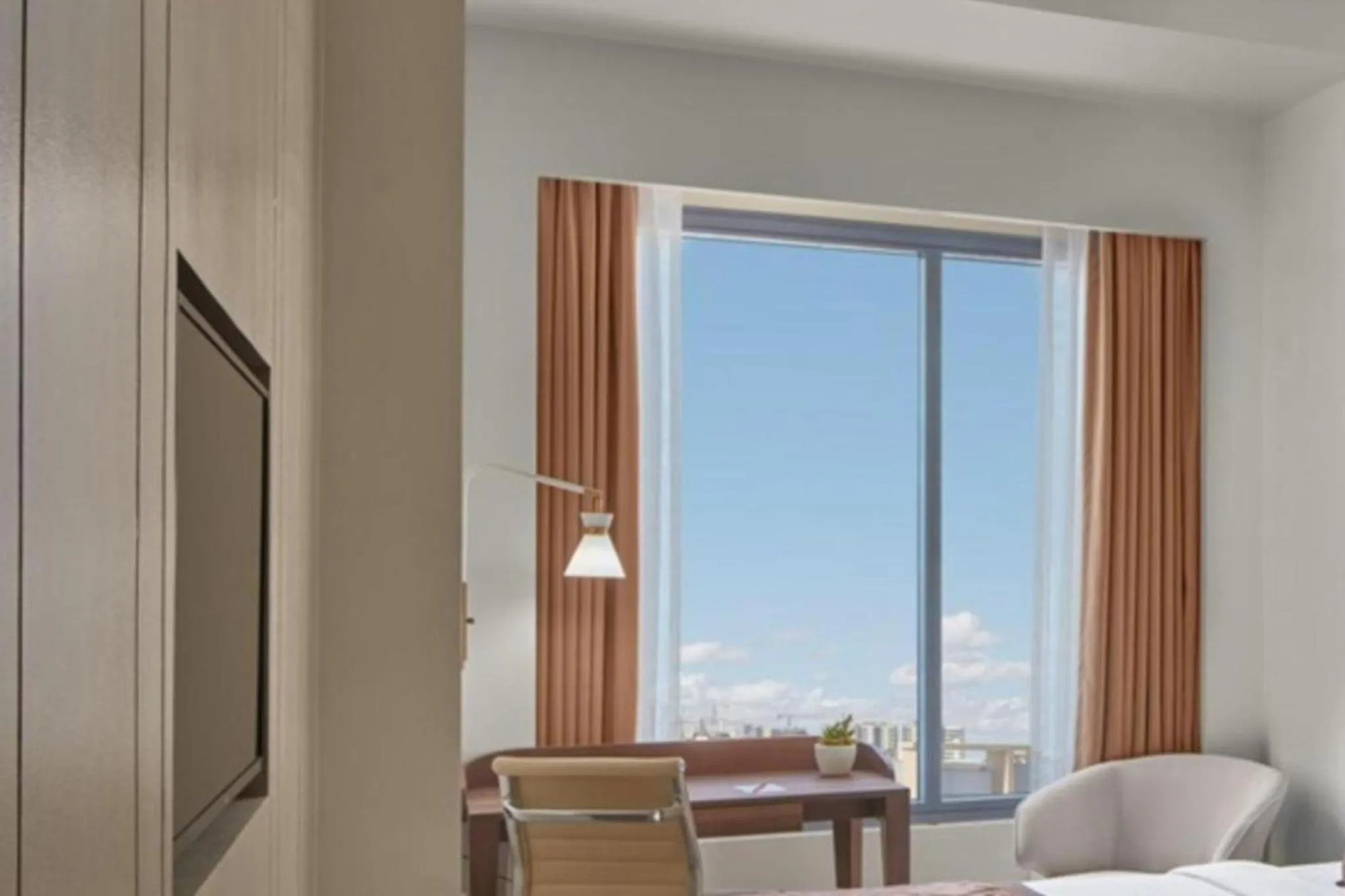 View (from property/room), Bed in Grand Westside Manila Bay