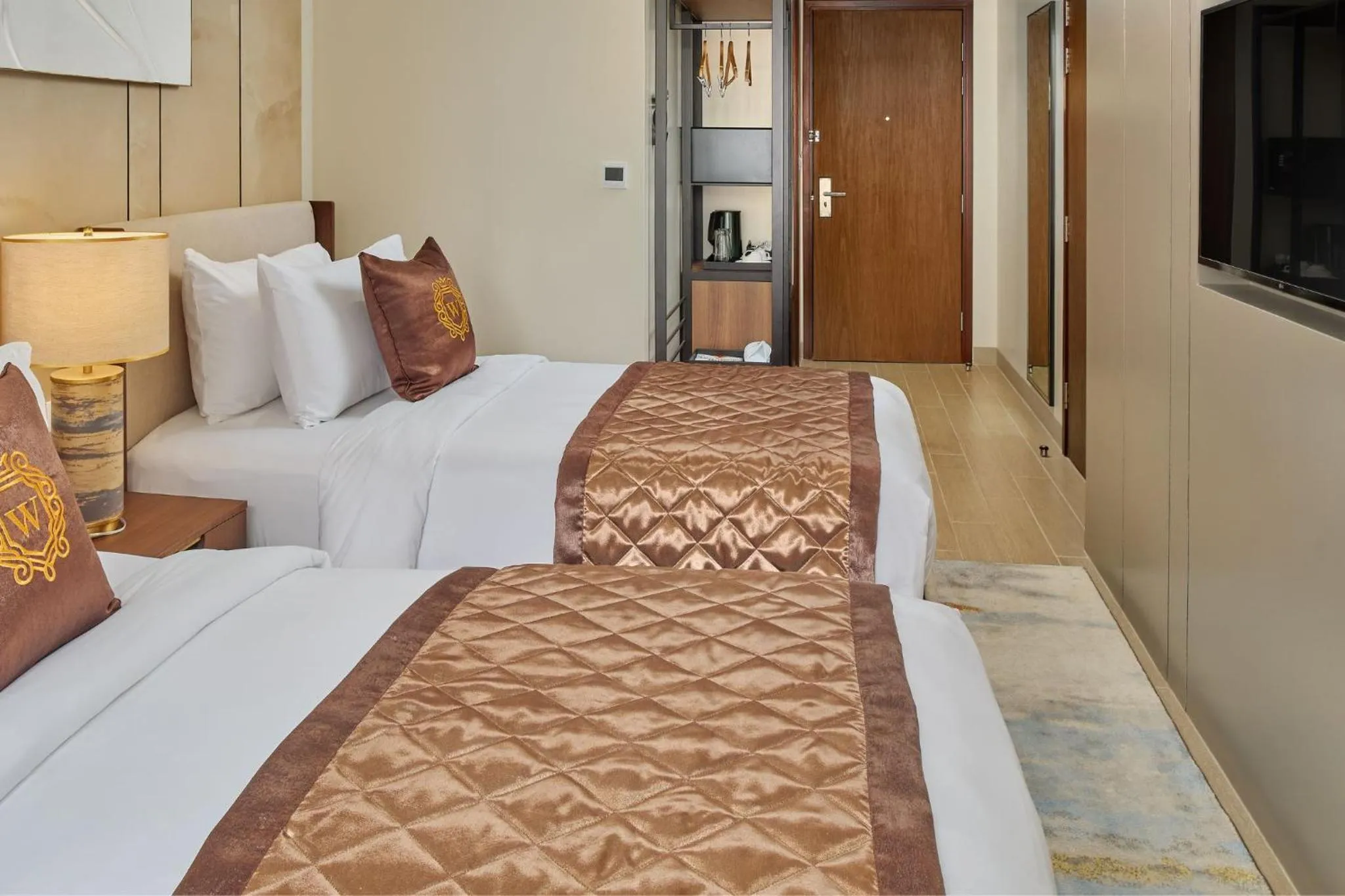 Twin Room with City View in Grand Westside Manila Bay