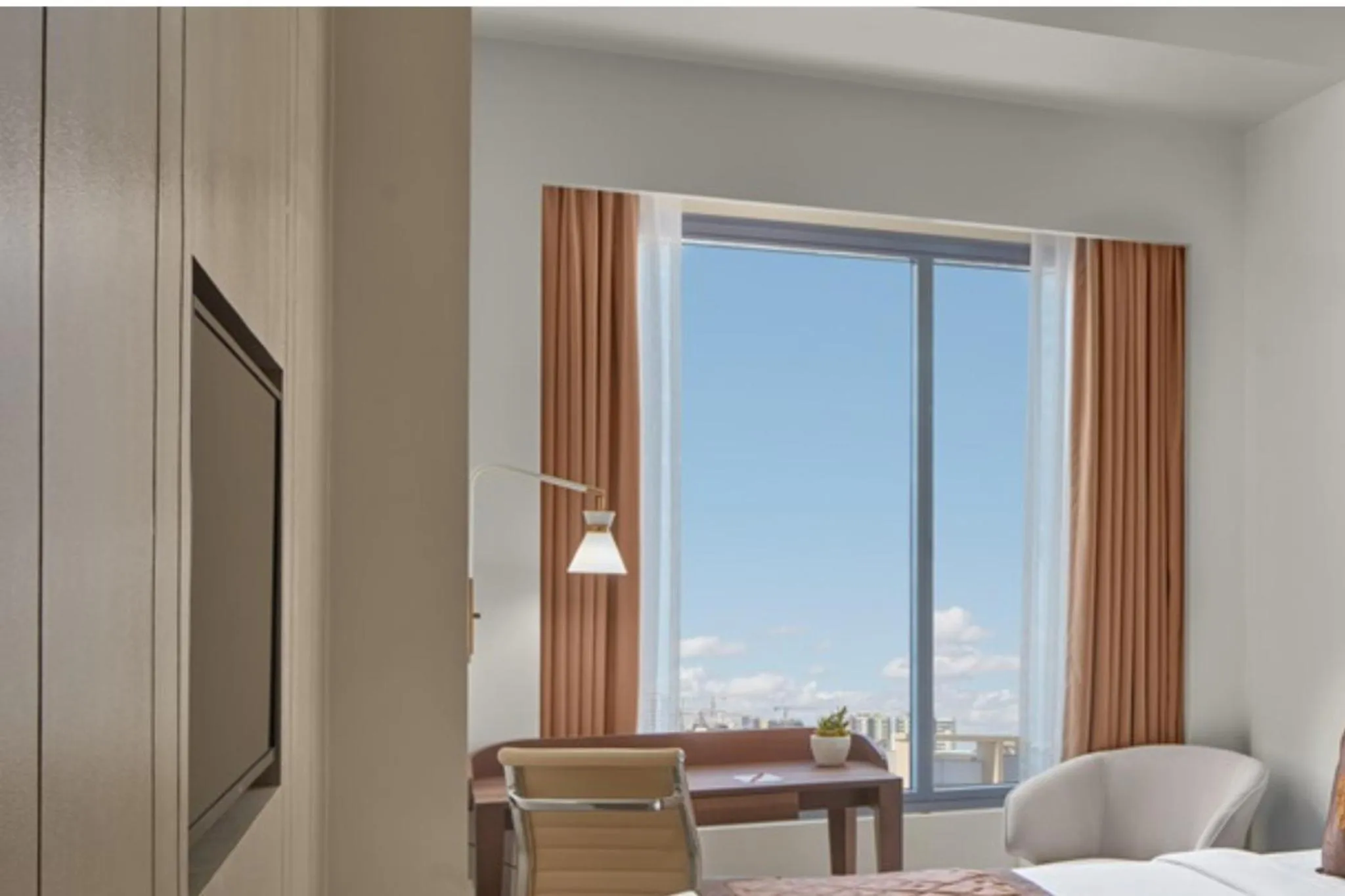 View (from property/room), Bed in Grand Westside Manila Bay