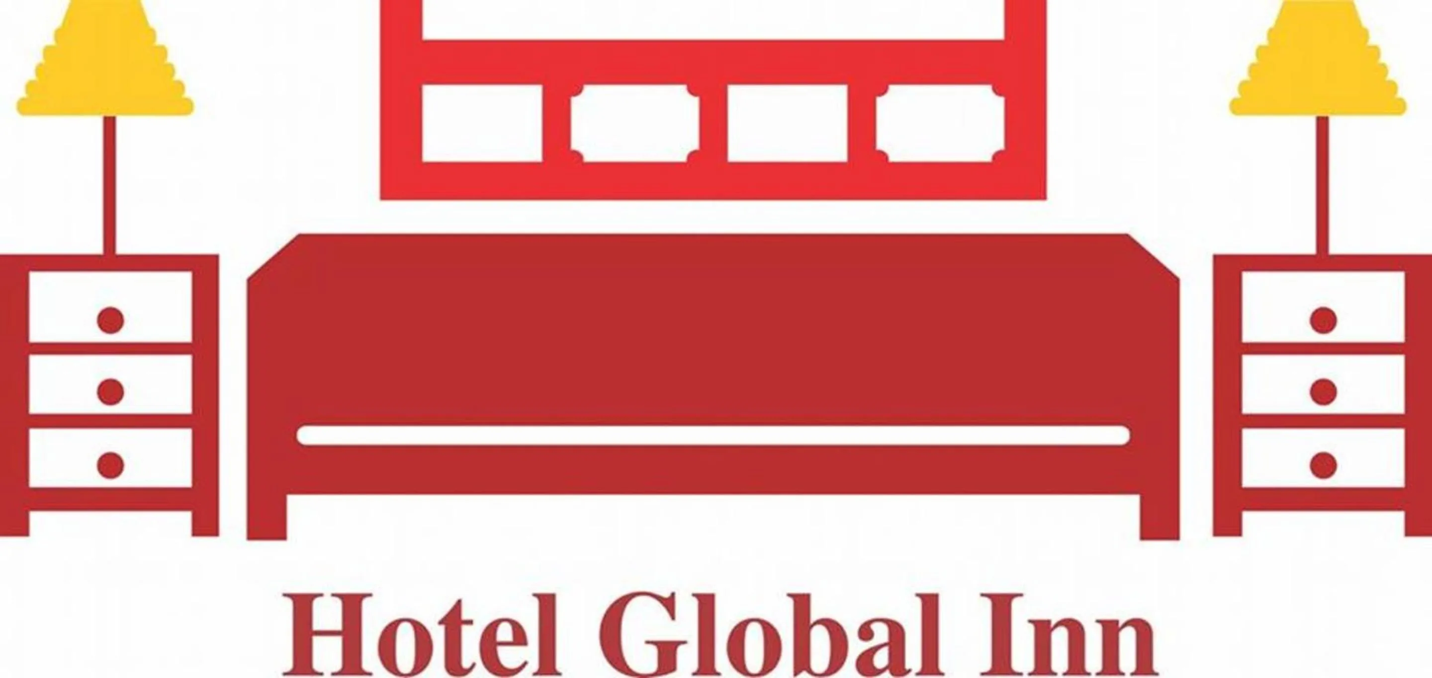 Property logo or sign, Bed in Hotel Global Inn