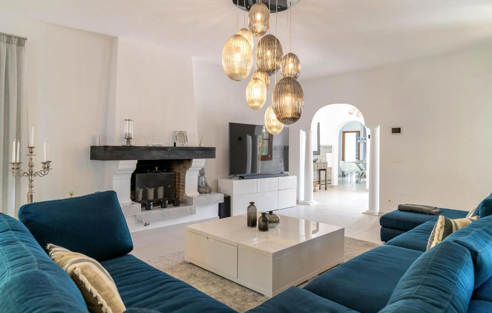 Living room in Gorgeous Home In Mijas With Wifi
