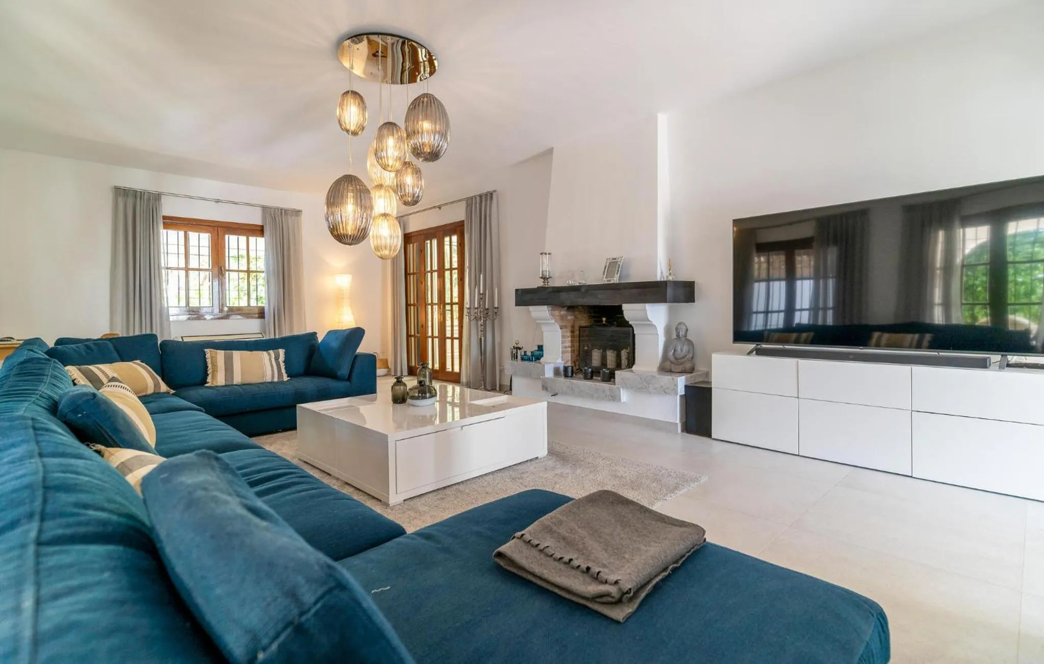Living room in Gorgeous Home In Mijas With Wifi