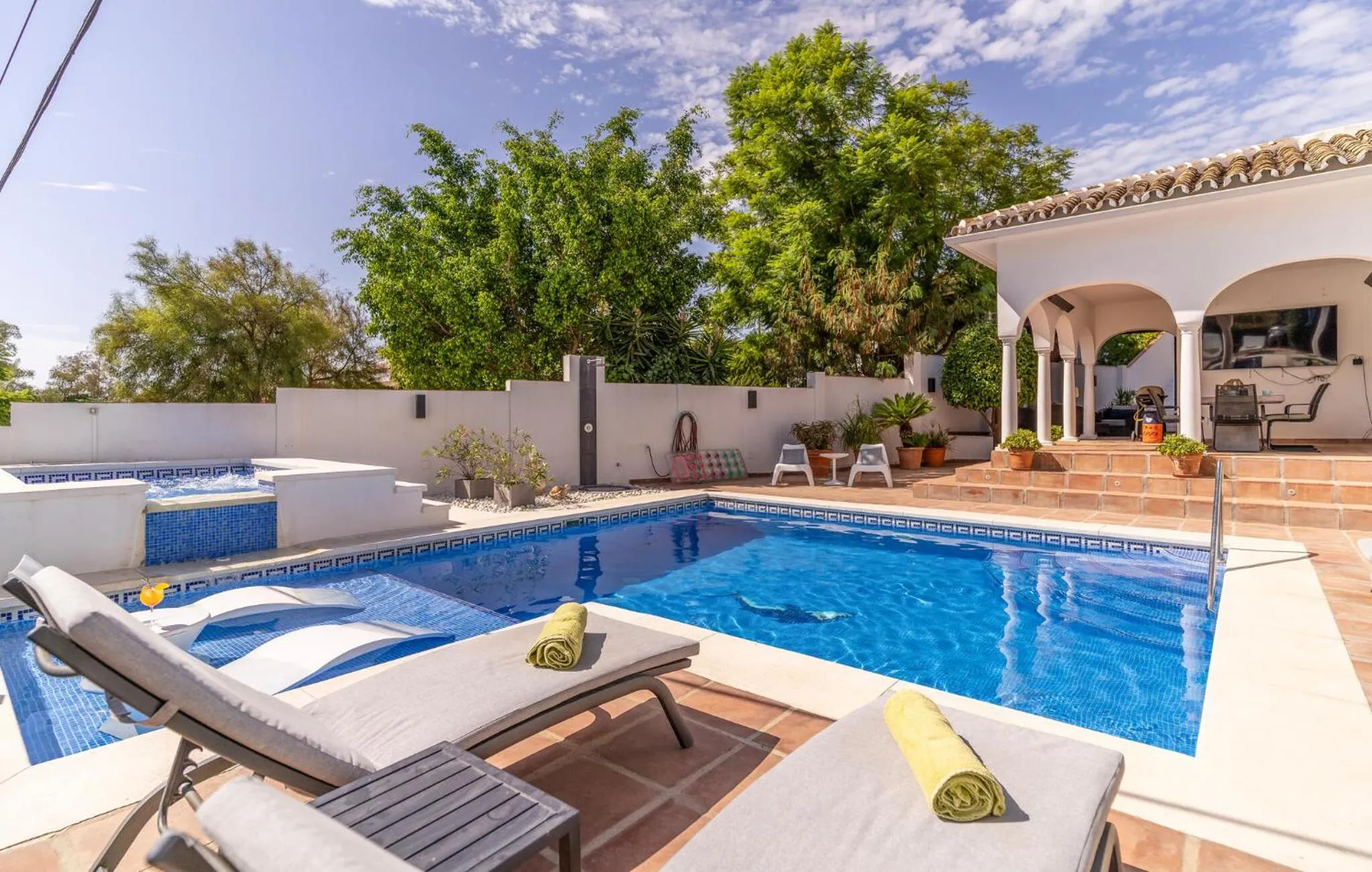 Swimming pool in Gorgeous Home In Mijas With Wifi