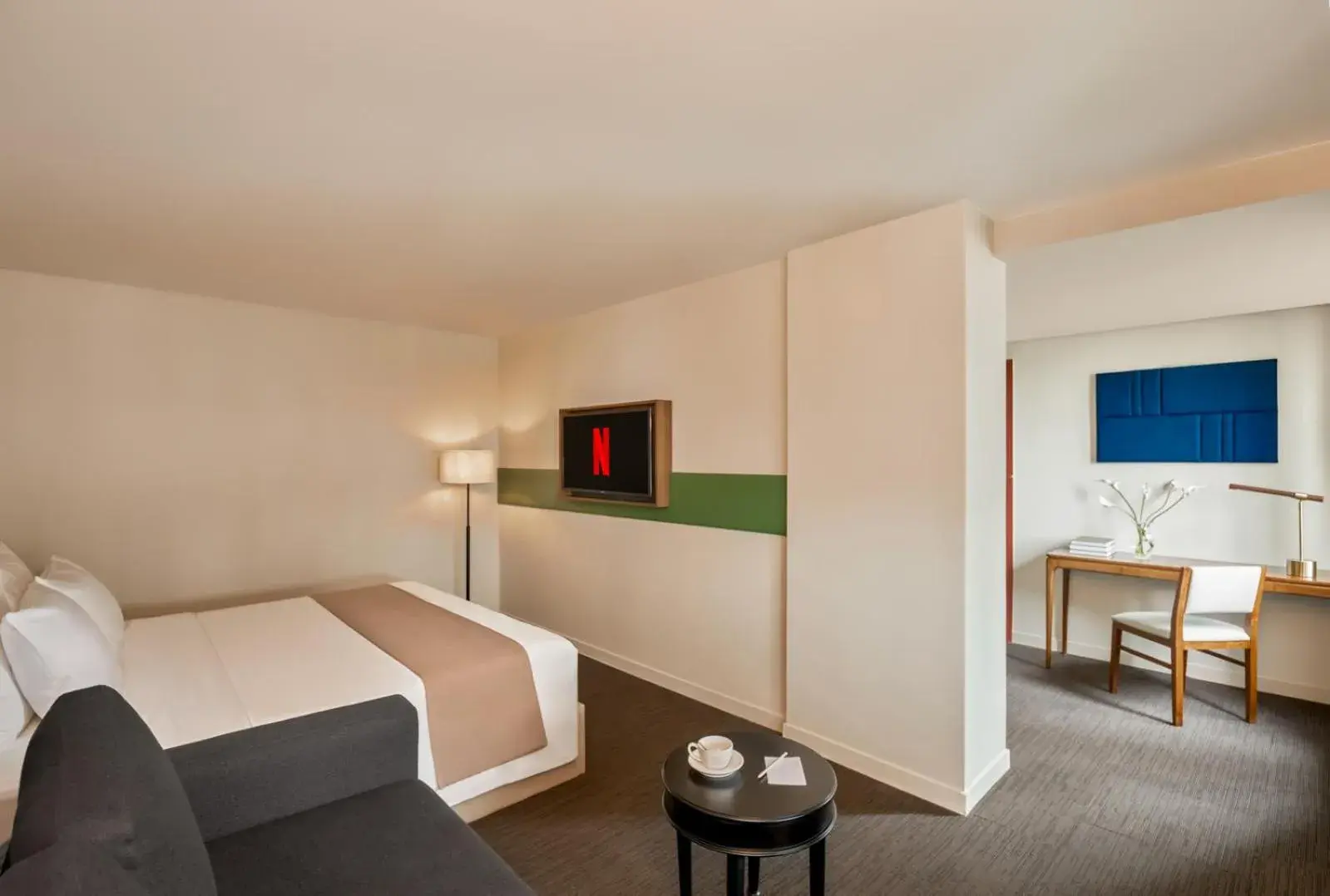 Living room, Bed in Signature by M Village Thợ Nhuộm Living room, Bed in Signature by M Village Thợ Nhuộm