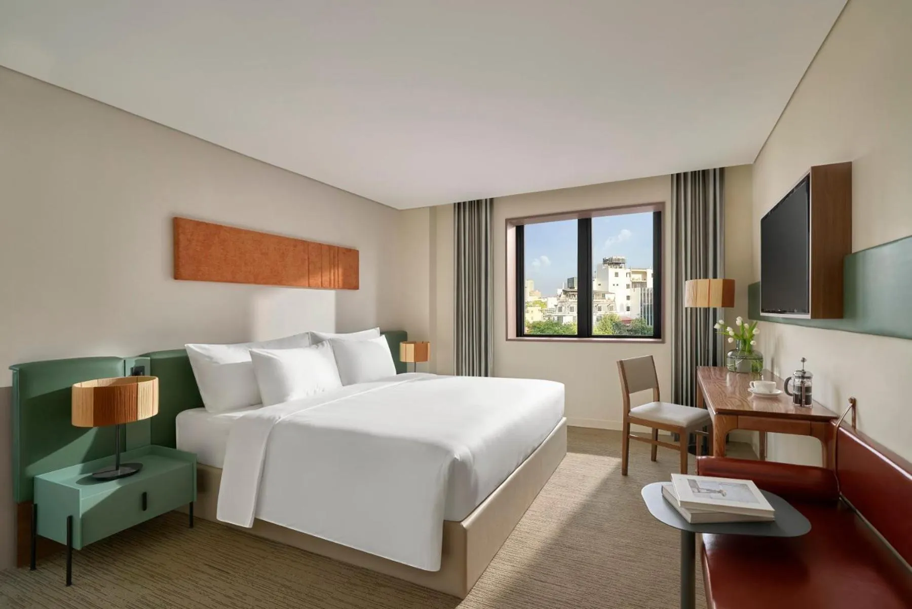 Photo of the whole room, Bed in Signature by M Village Thợ Nhuộm