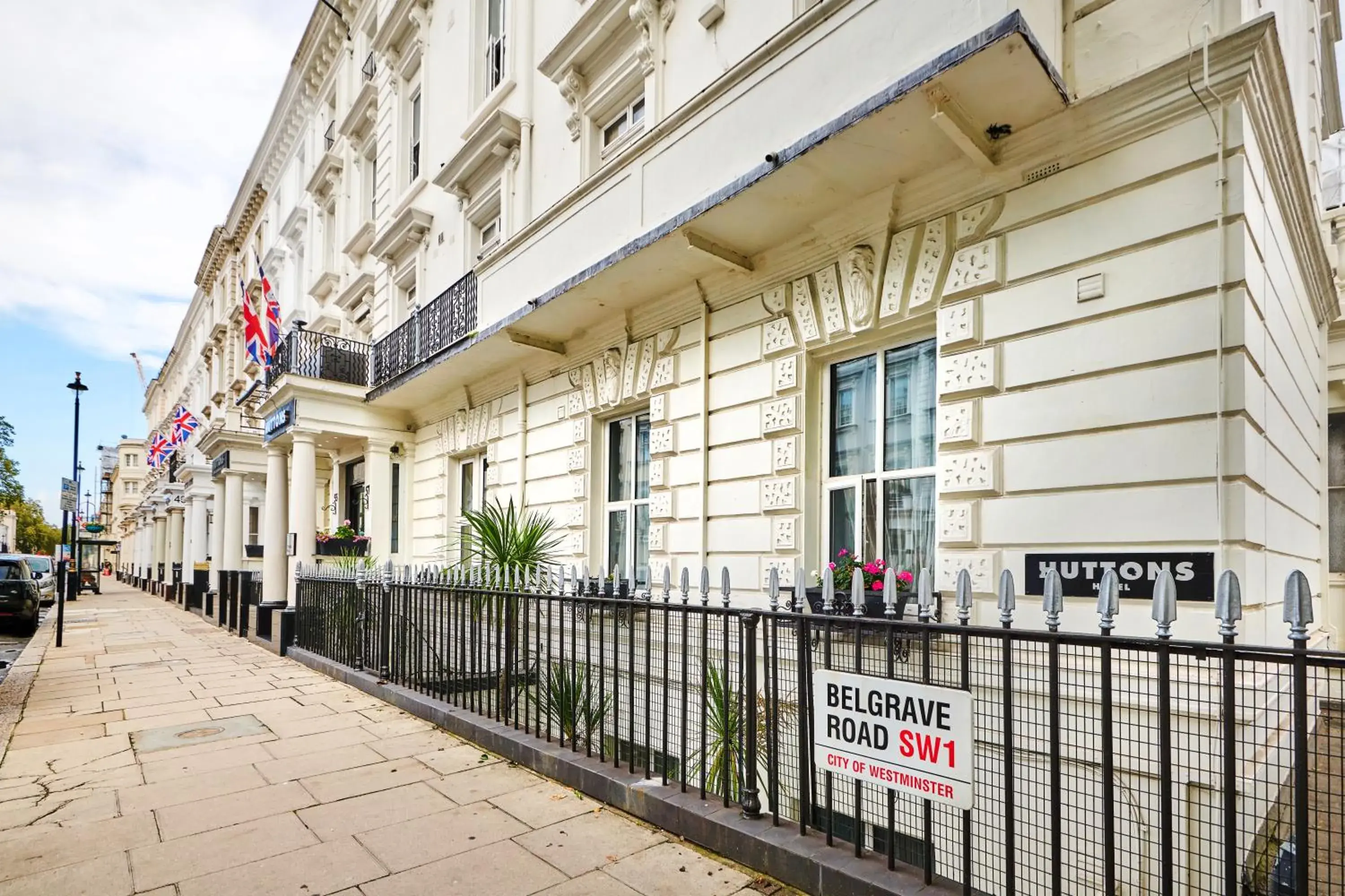 Property building in Huttons Hotel, Victoria London Property building in Huttons Hotel, Victoria London