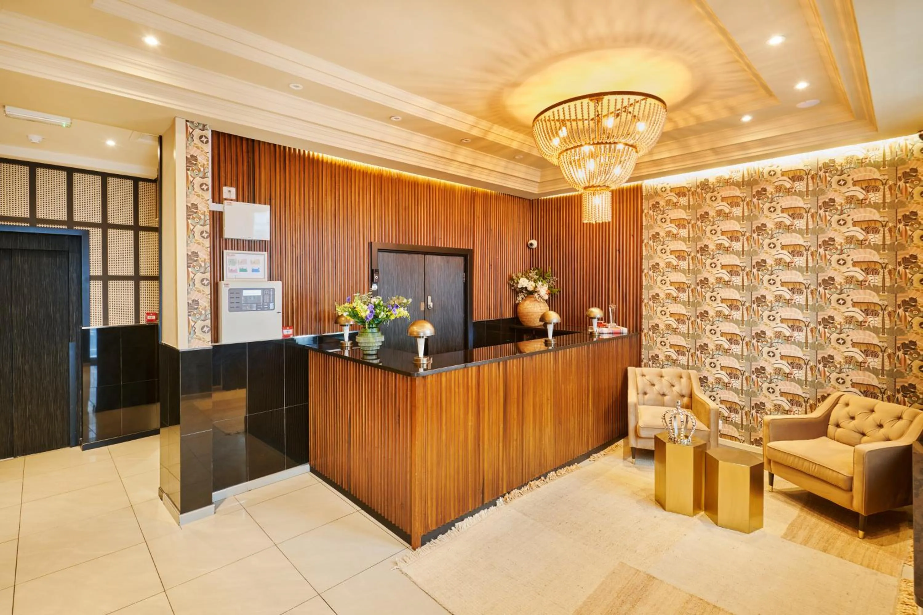 Lobby or reception in Huttons Hotel, Victoria London