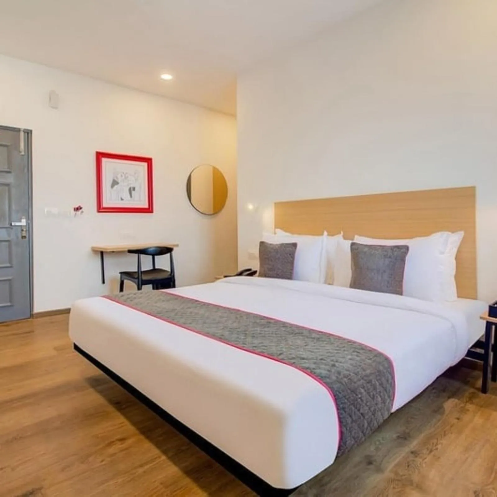 Photo of the whole room, Bed in Hotel Signature, Nagpur