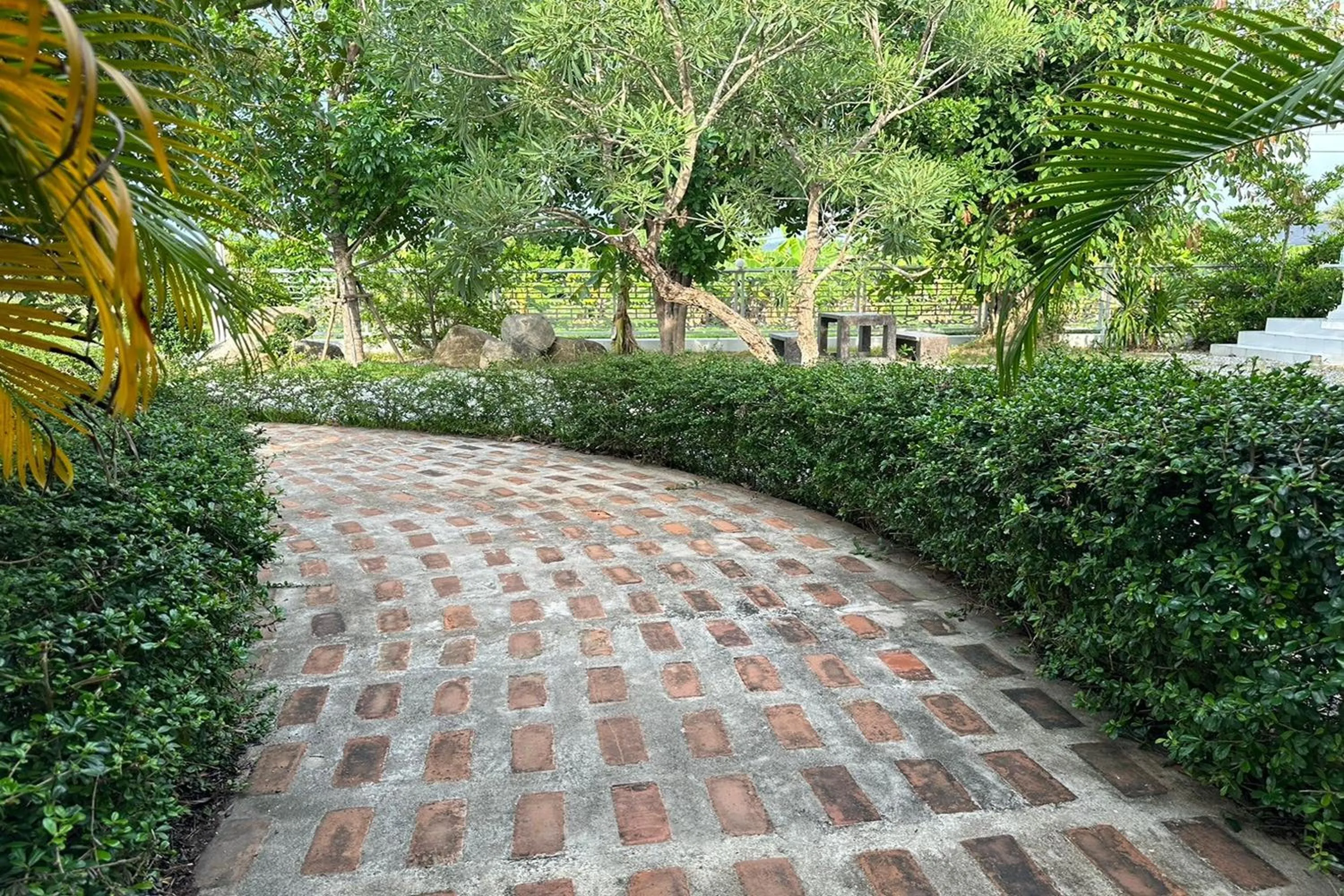 Garden view in The White House P&N Hotel Chiang Rai