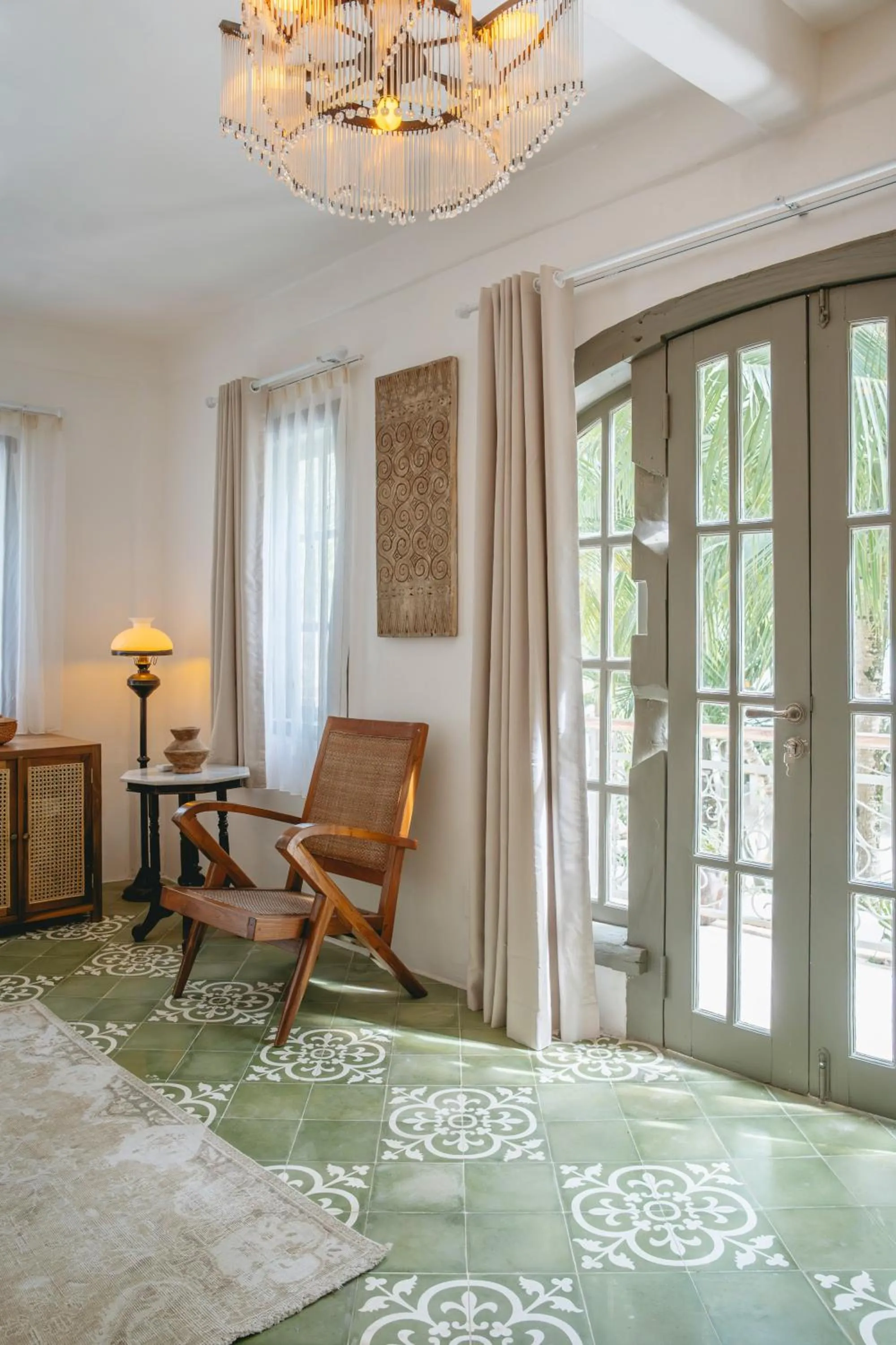 Seating area in La Santa Rosa