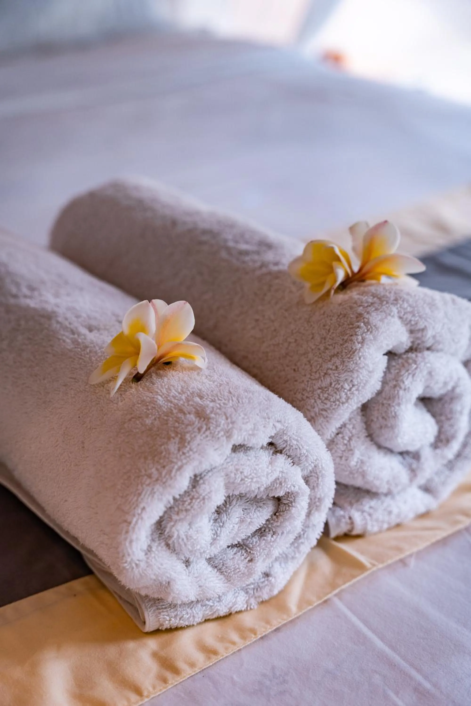 towels, Bed in La Santa Rosa