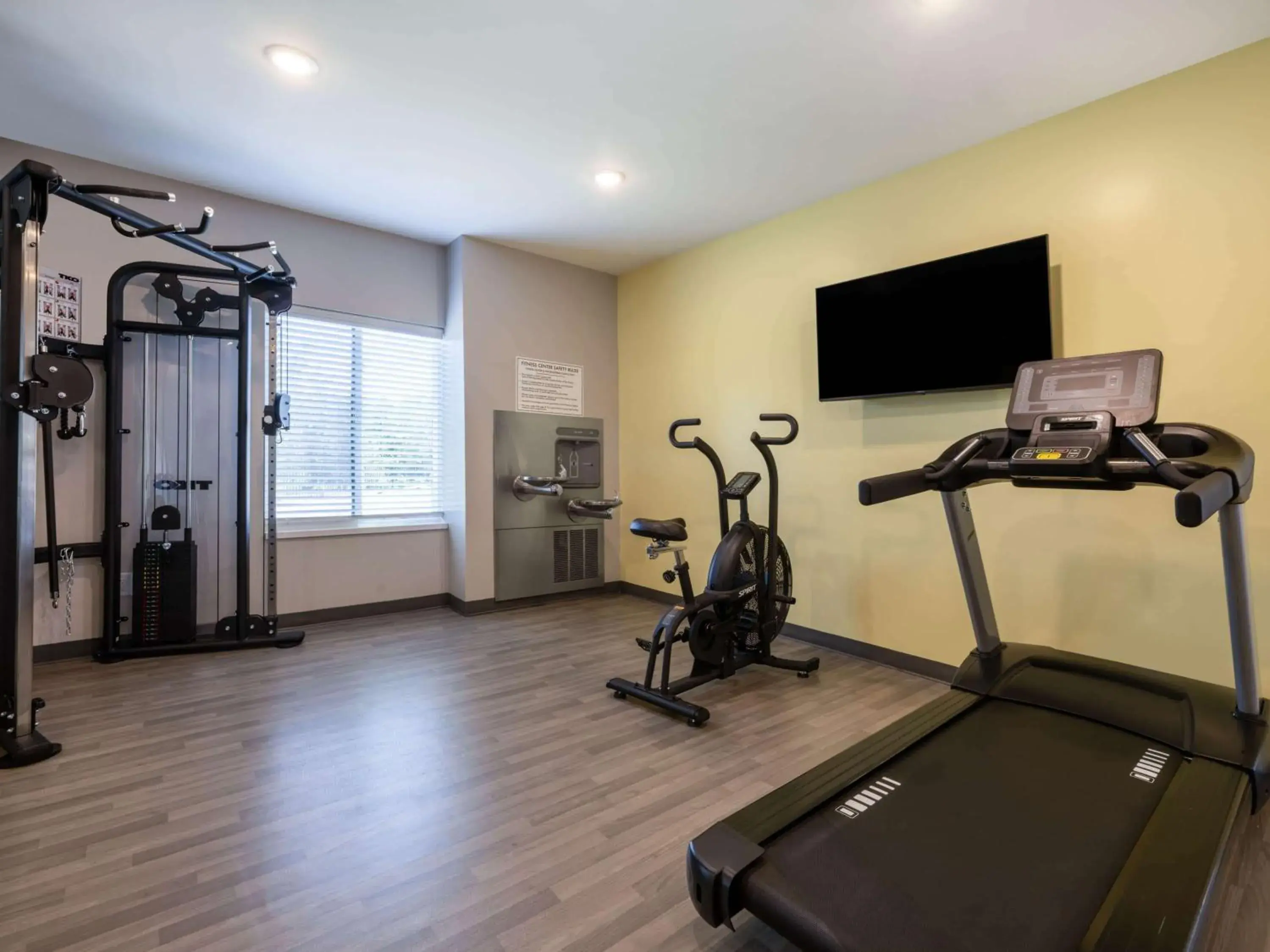 Fitness centre/facilities in ECHO Suites Extended Stay by Wyndham Spartanburg Fitness centre/facilities in ECHO Suites Extended Stay by Wyndham Spartanburg