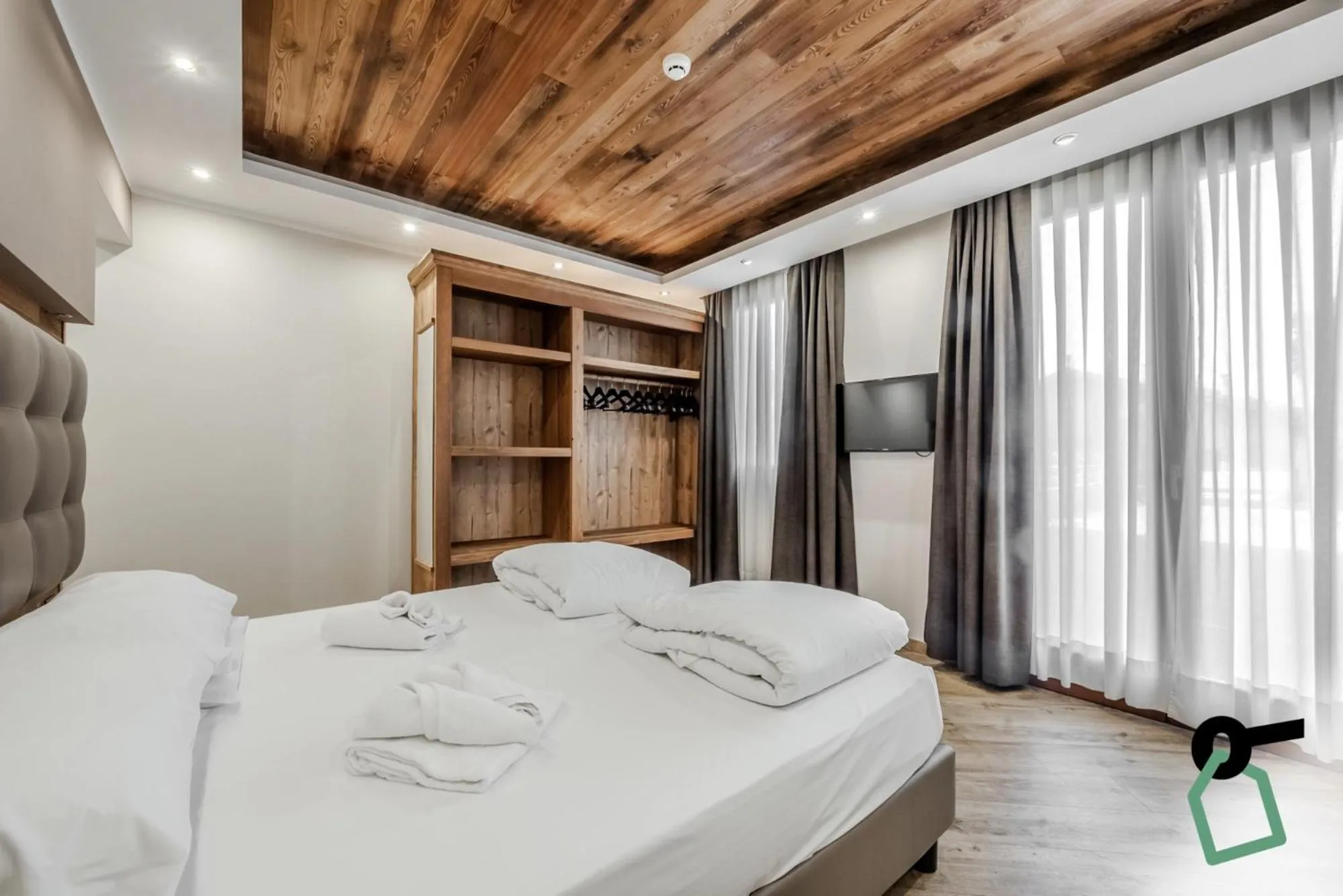 Bedroom, Bed in Hotiday Room Collection - Sauze Assietta