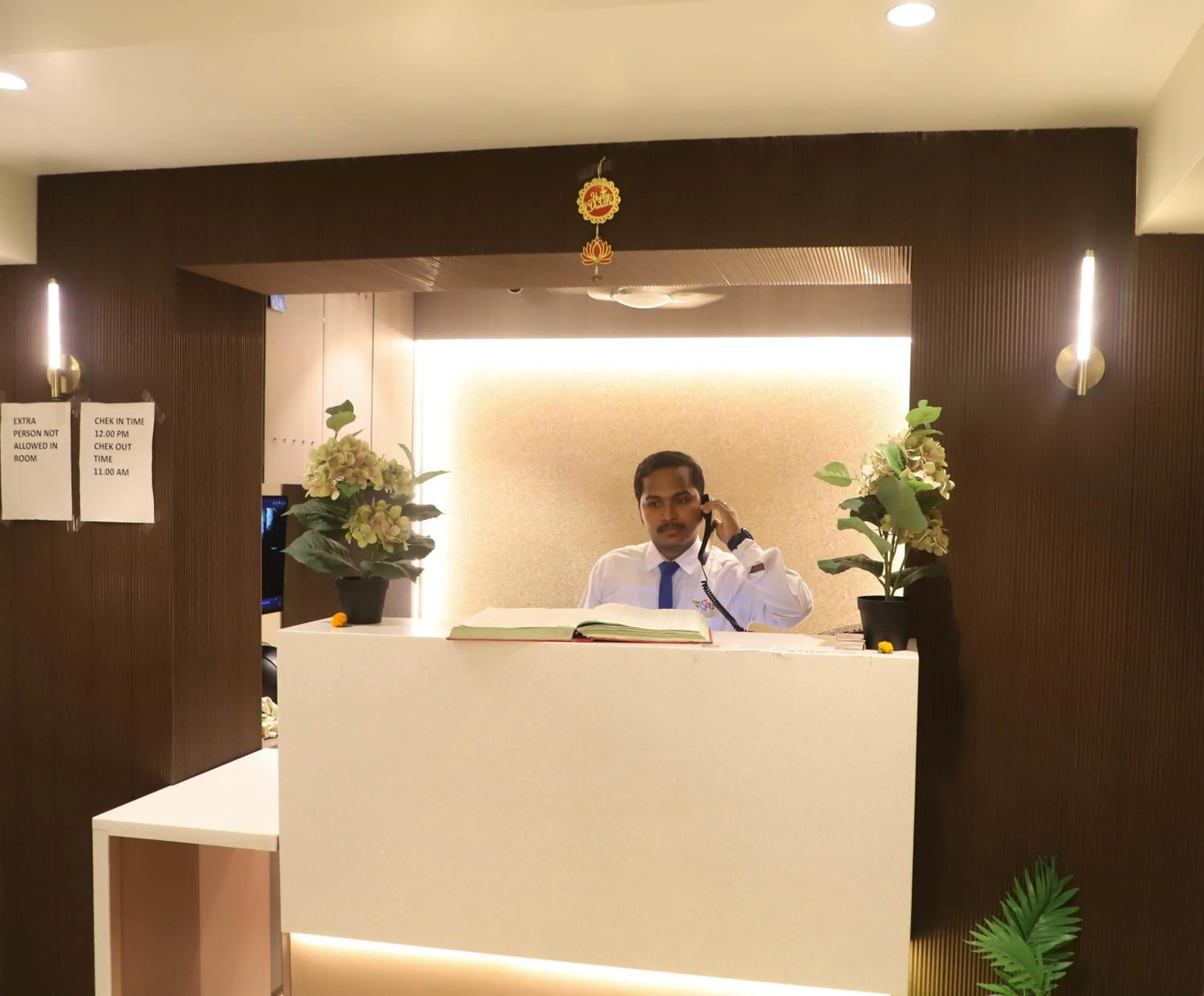 Staff in Hotel Aura Inn Airoli ,Digha