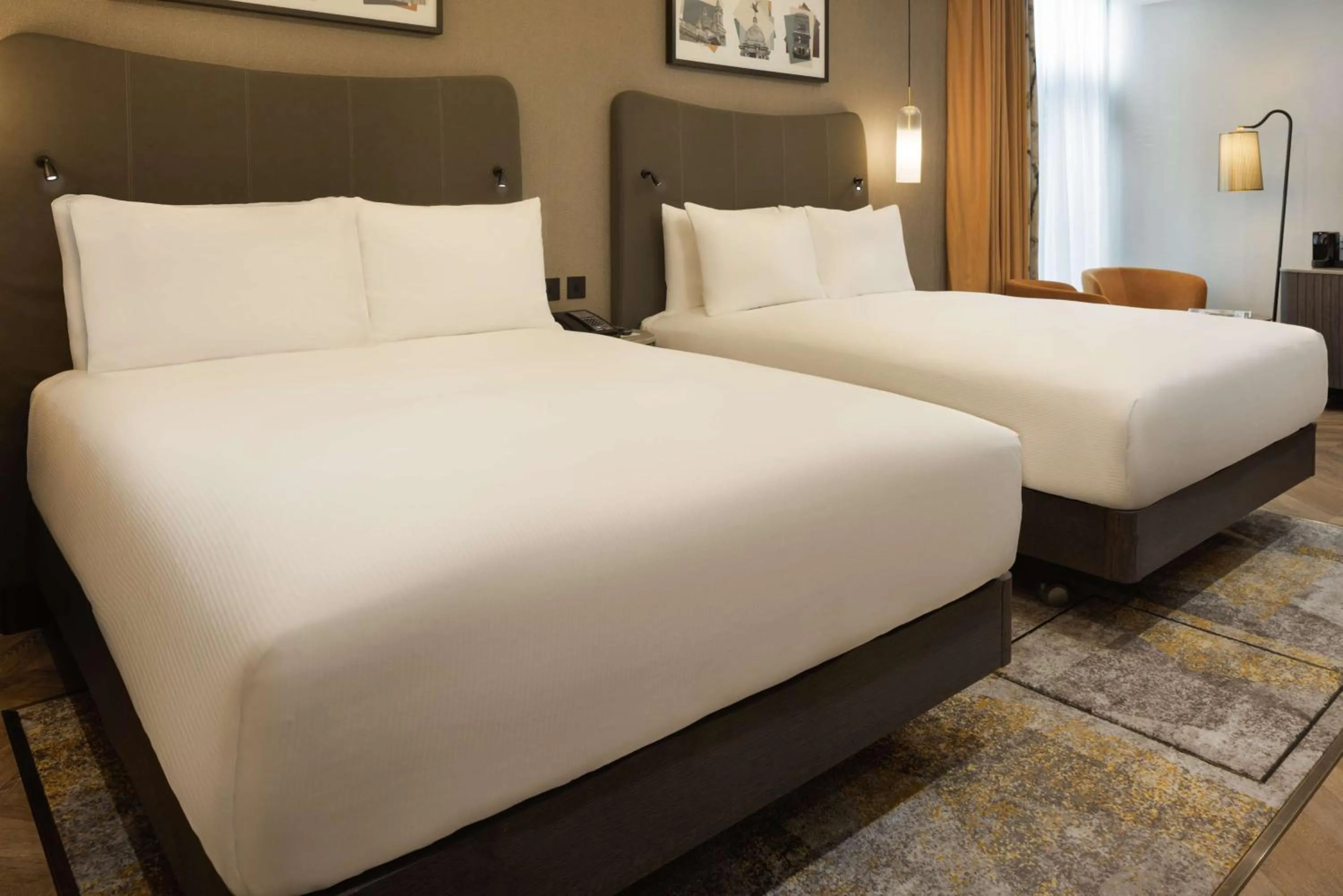 Bed in DoubleTree by Hilton London Victoria