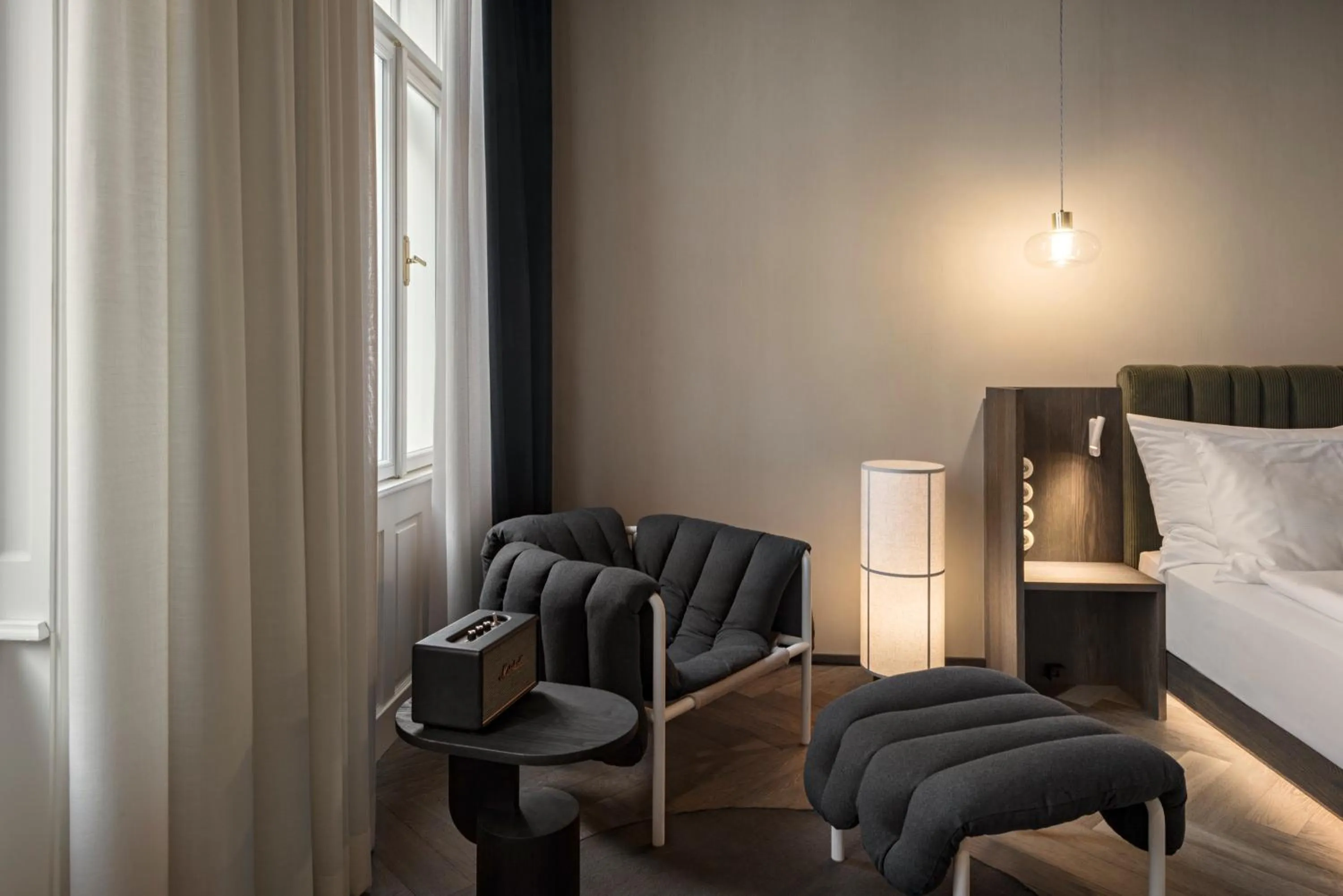 Living room, Bed in Rooms by Wolfensson - Boutique Hotel