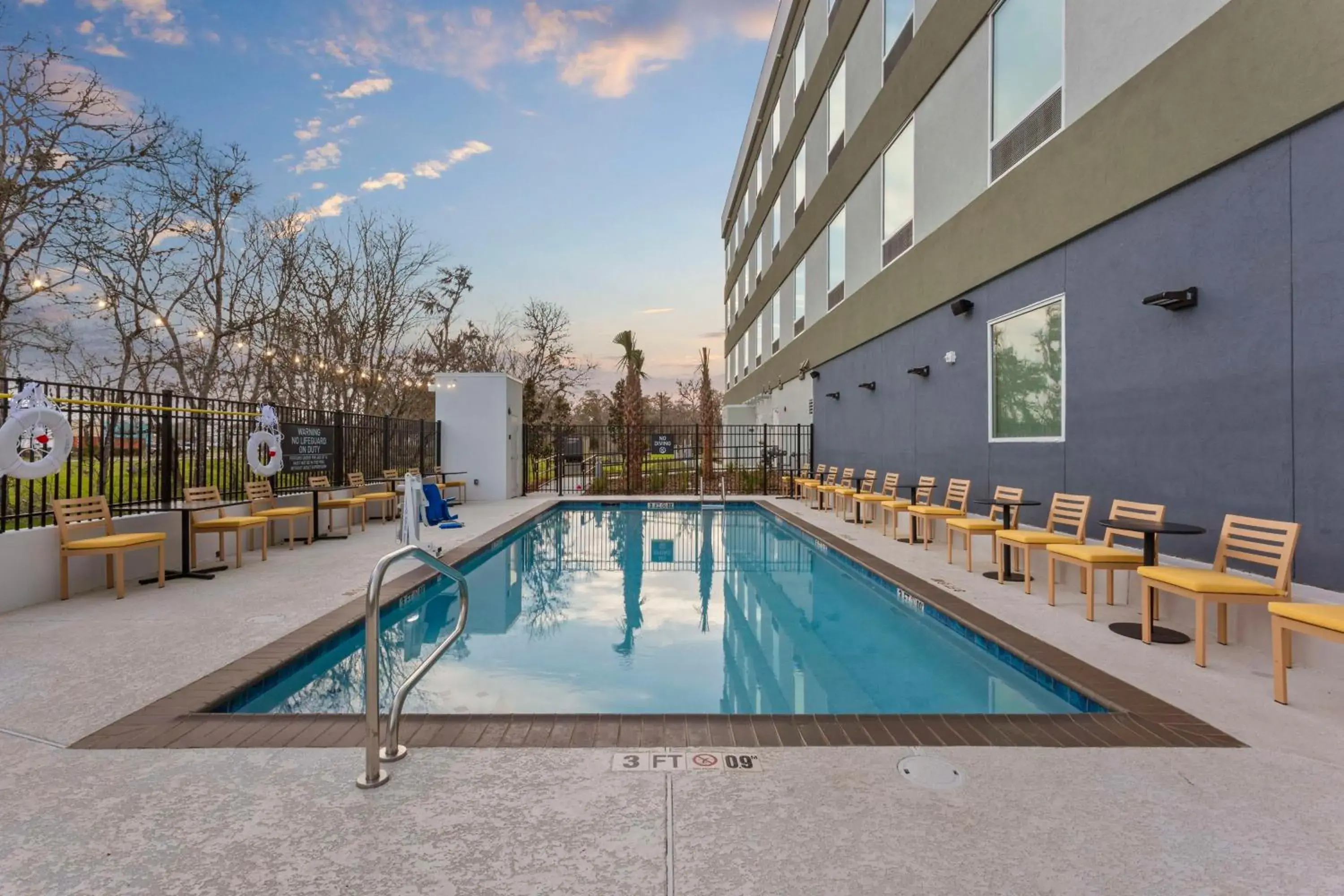 Pool view in Home2 Suites By Hilton Lake Jackson Pool view in Home2 Suites By Hilton Lake Jackson