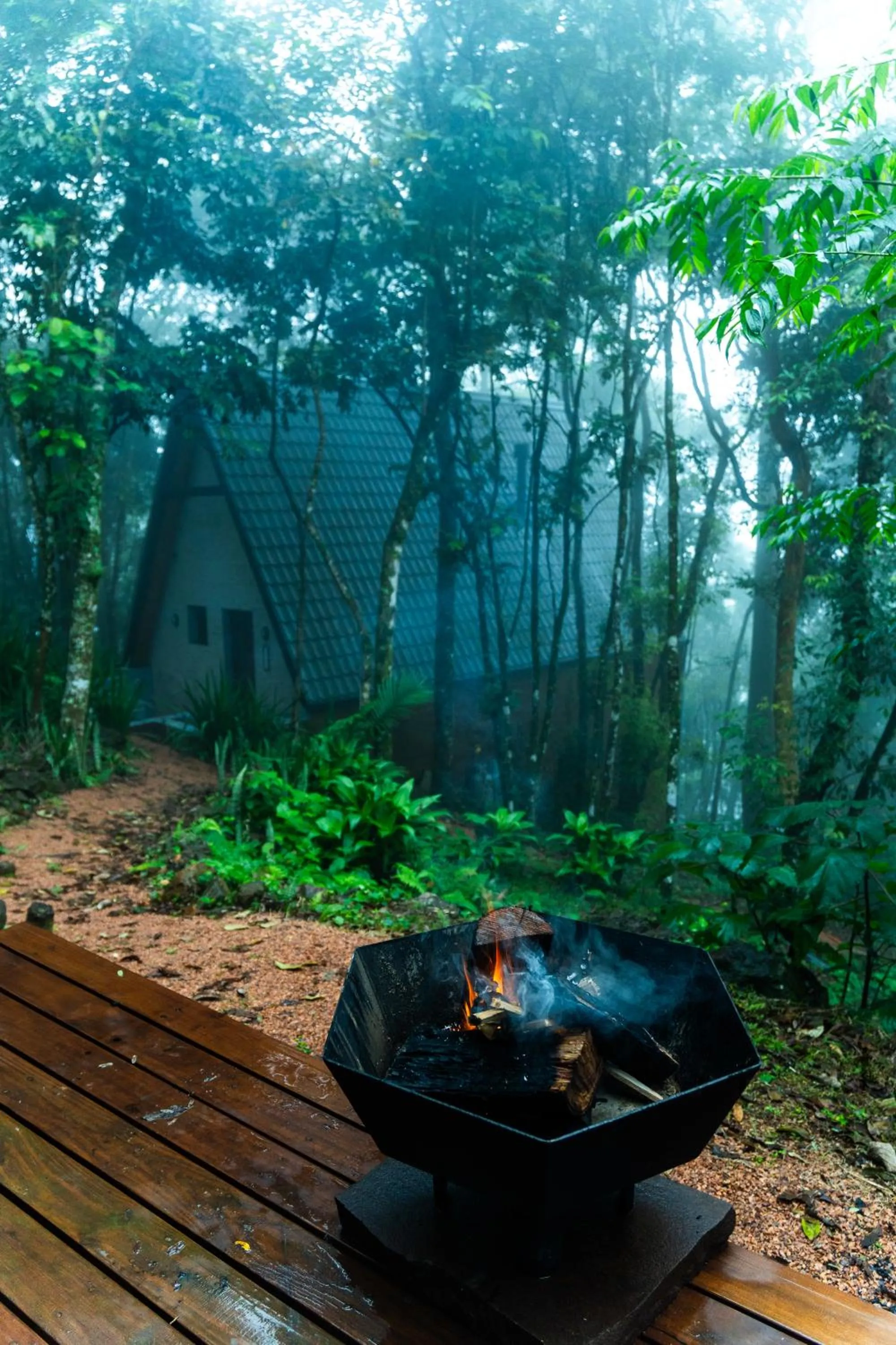 fireplace in Taboo Refúgio