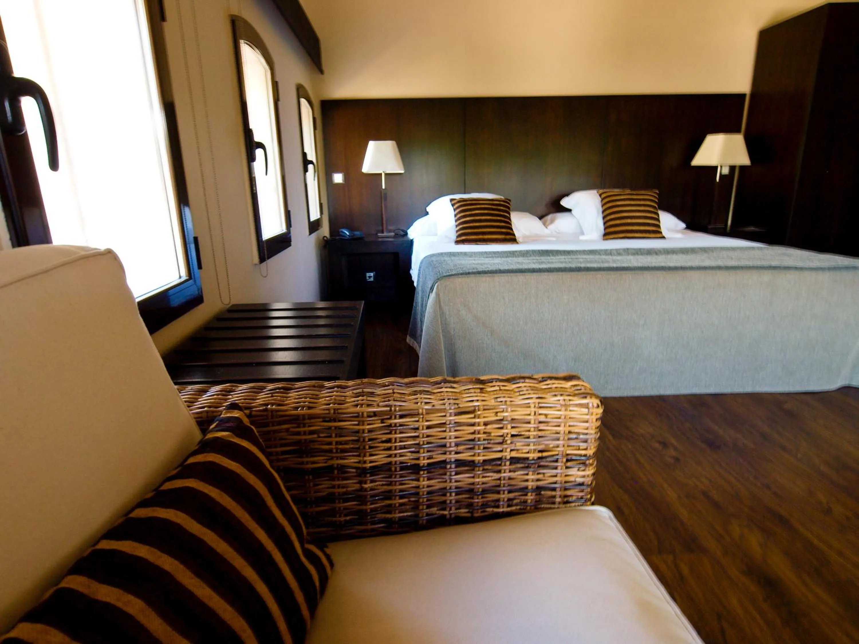 Decorative detail, Bed in Molí Blanc Hotel