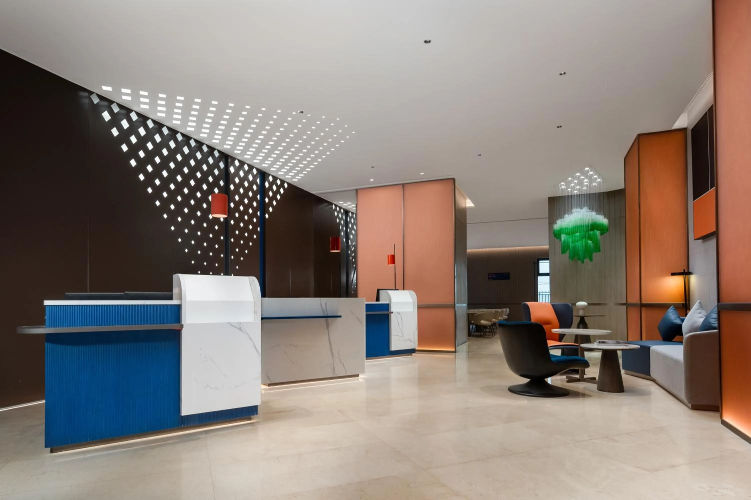 Lobby or reception in Holiday Inn Express Zhengzhou Garden Road