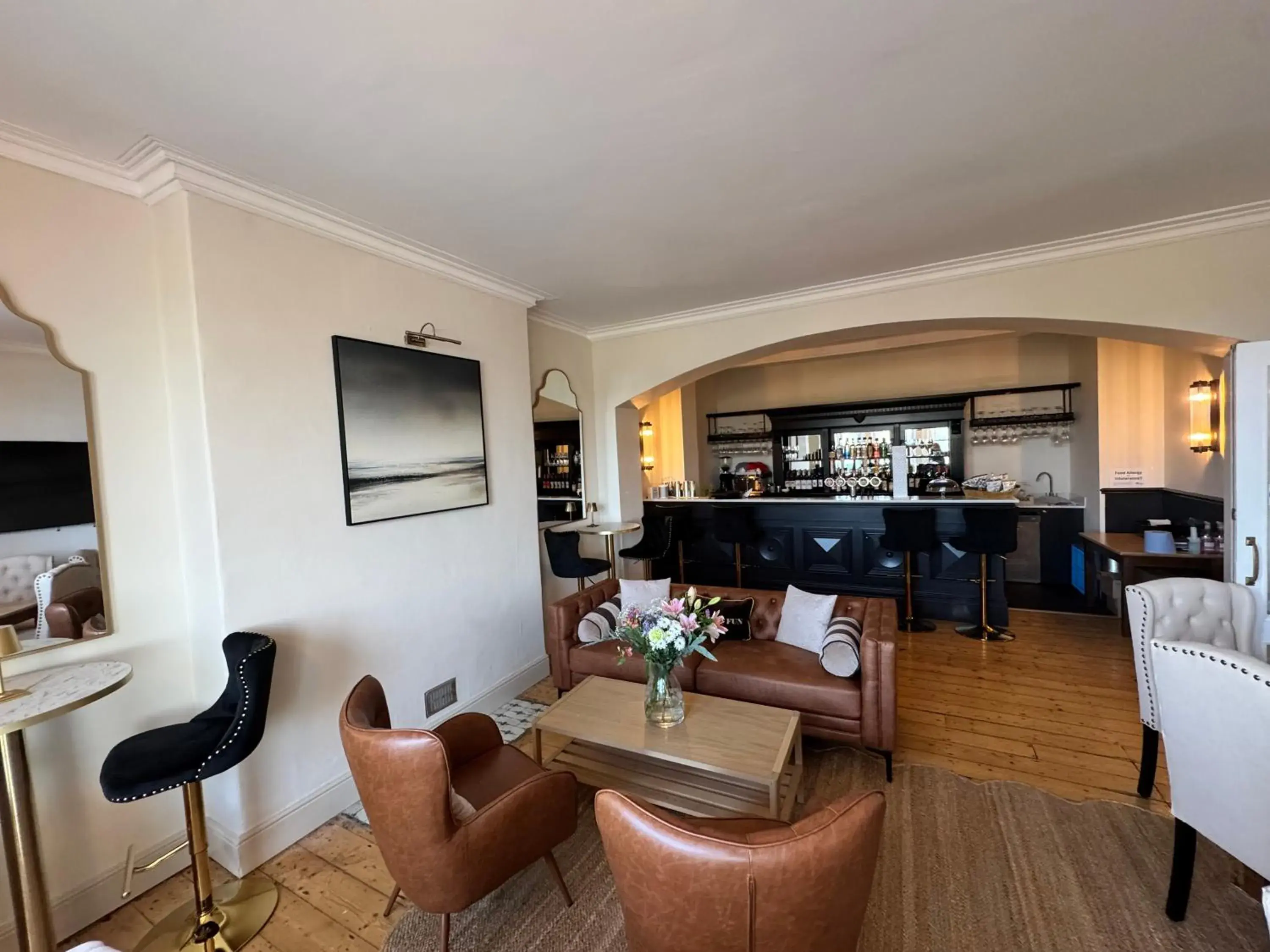 Lounge or bar in The Edge Of The Beach formally The Edgcumbe Hotel Lounge or bar in The Edge Of The Beach formally The Edgcumbe Hotel