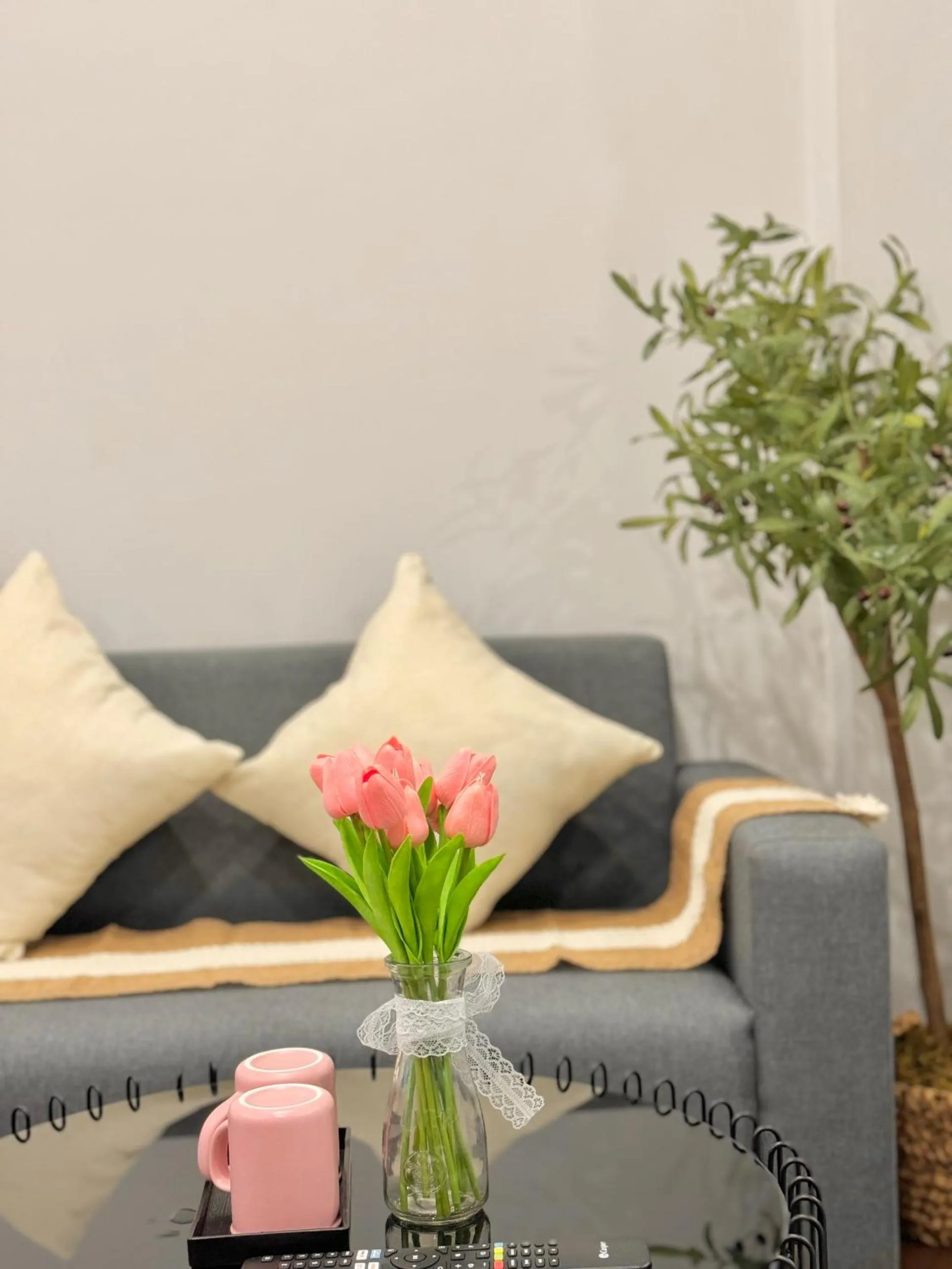 Living room in The Little Home - Đào Tấn - Cozy home - Bathtub - Comfy