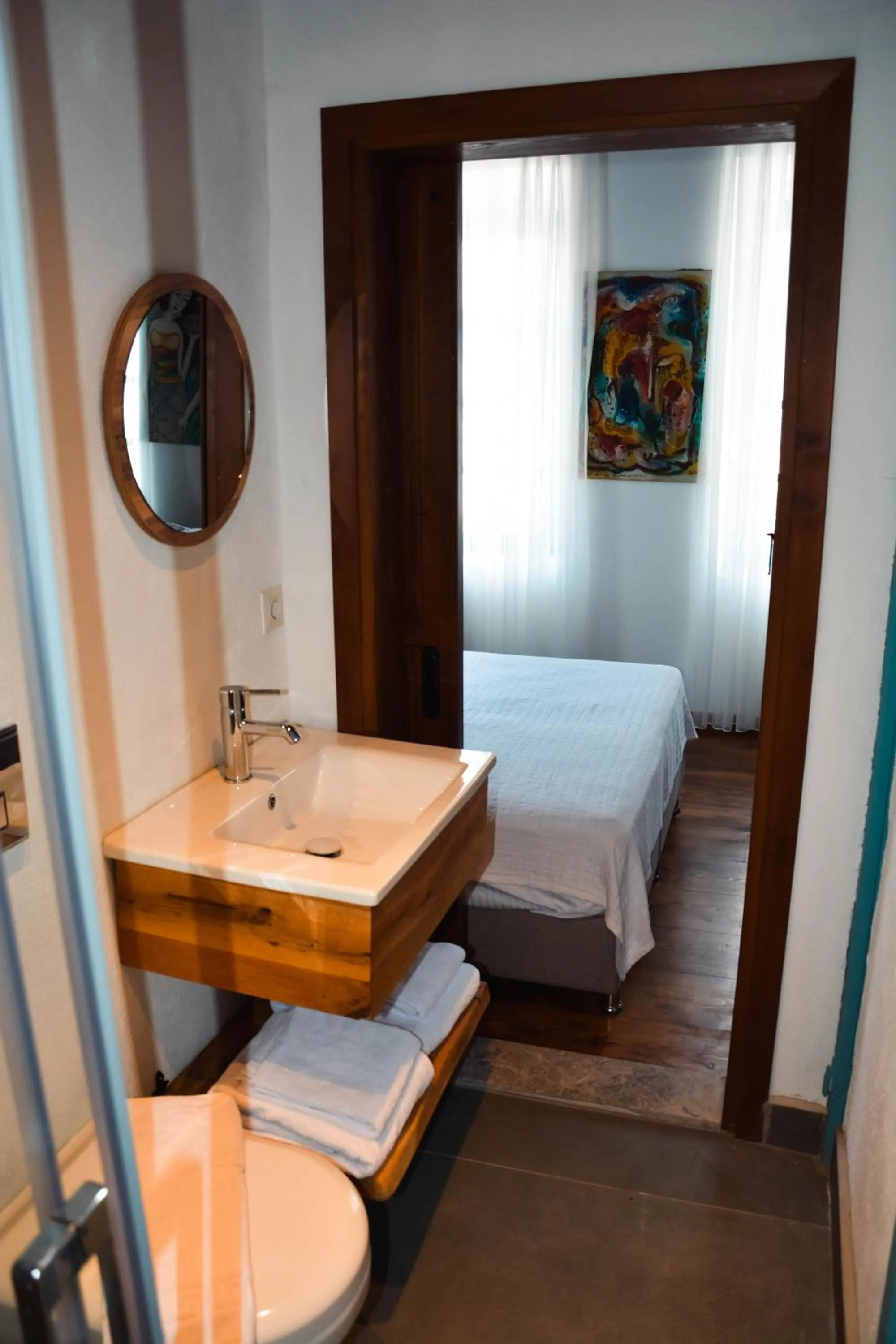 Bathroom, Bed in Casa Alegre Alaçatı