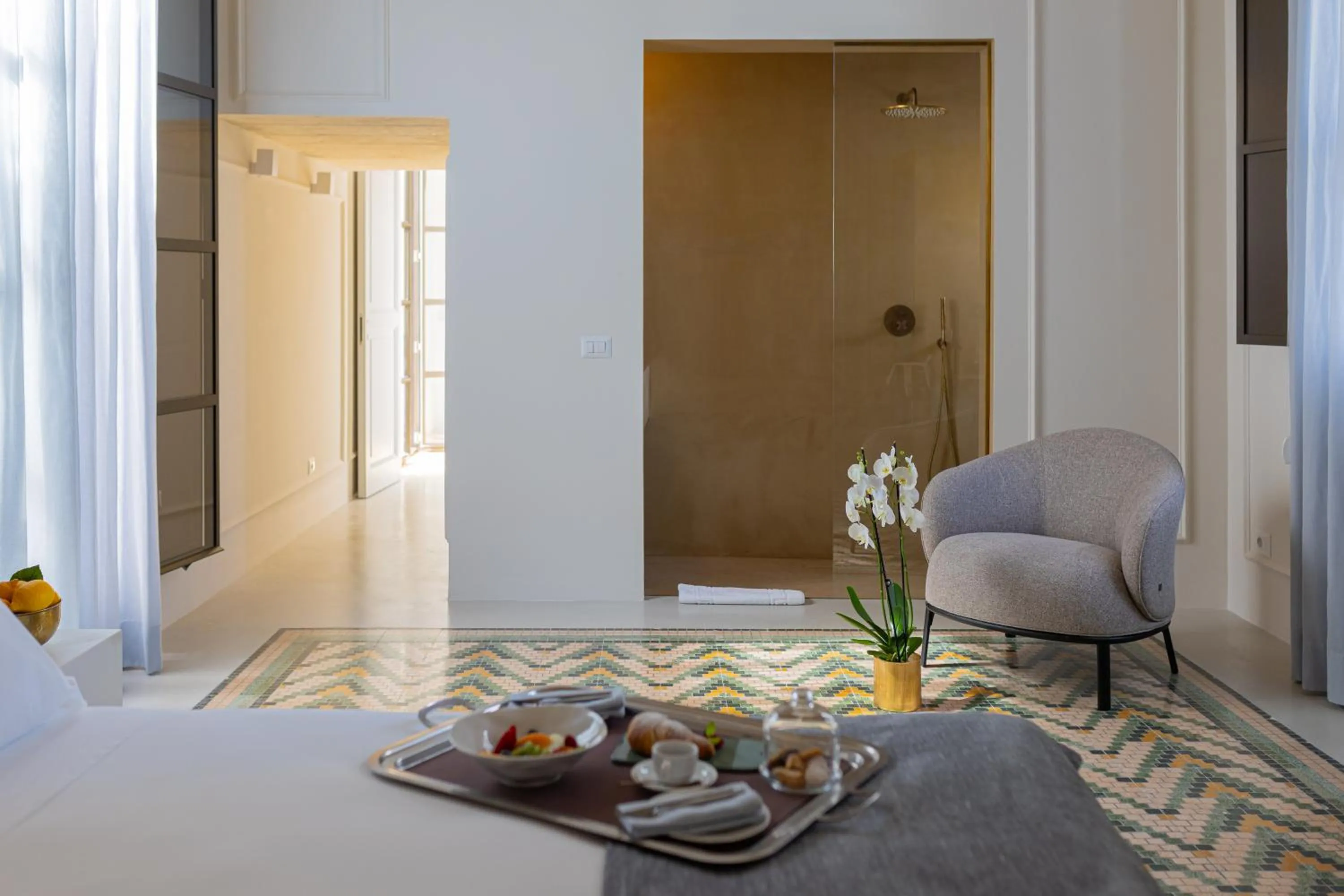 Bedroom, Bed in Palazzo Zimara Boutique Hotel - The D'Angelo Family Collection