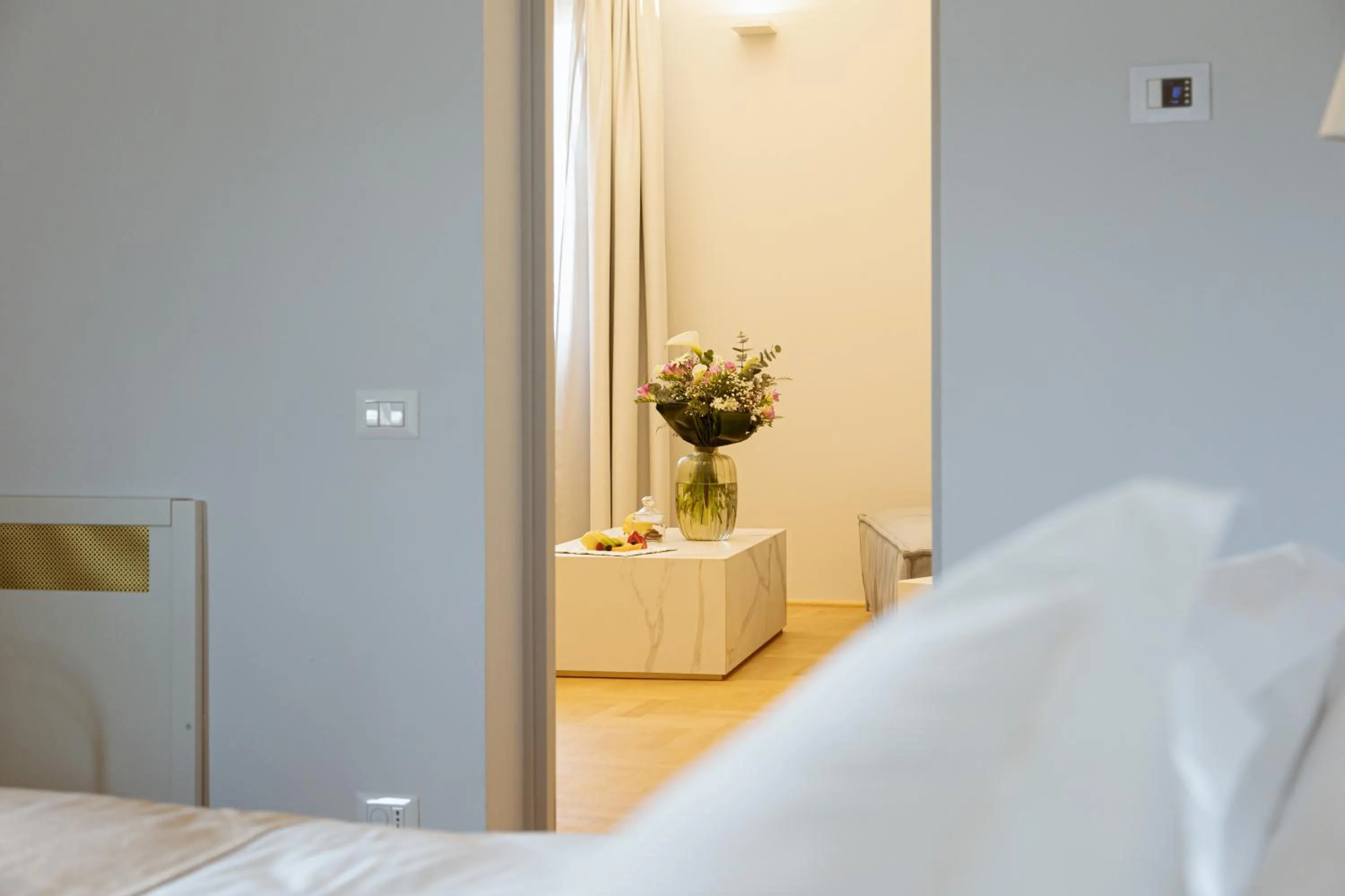 Living room, Bed in Palazzo Zimara Boutique Hotel - The D'Angelo Family Collection