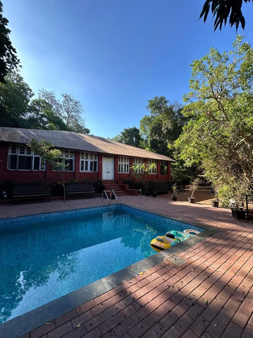 Swimming pool in Radha Cottage Resort