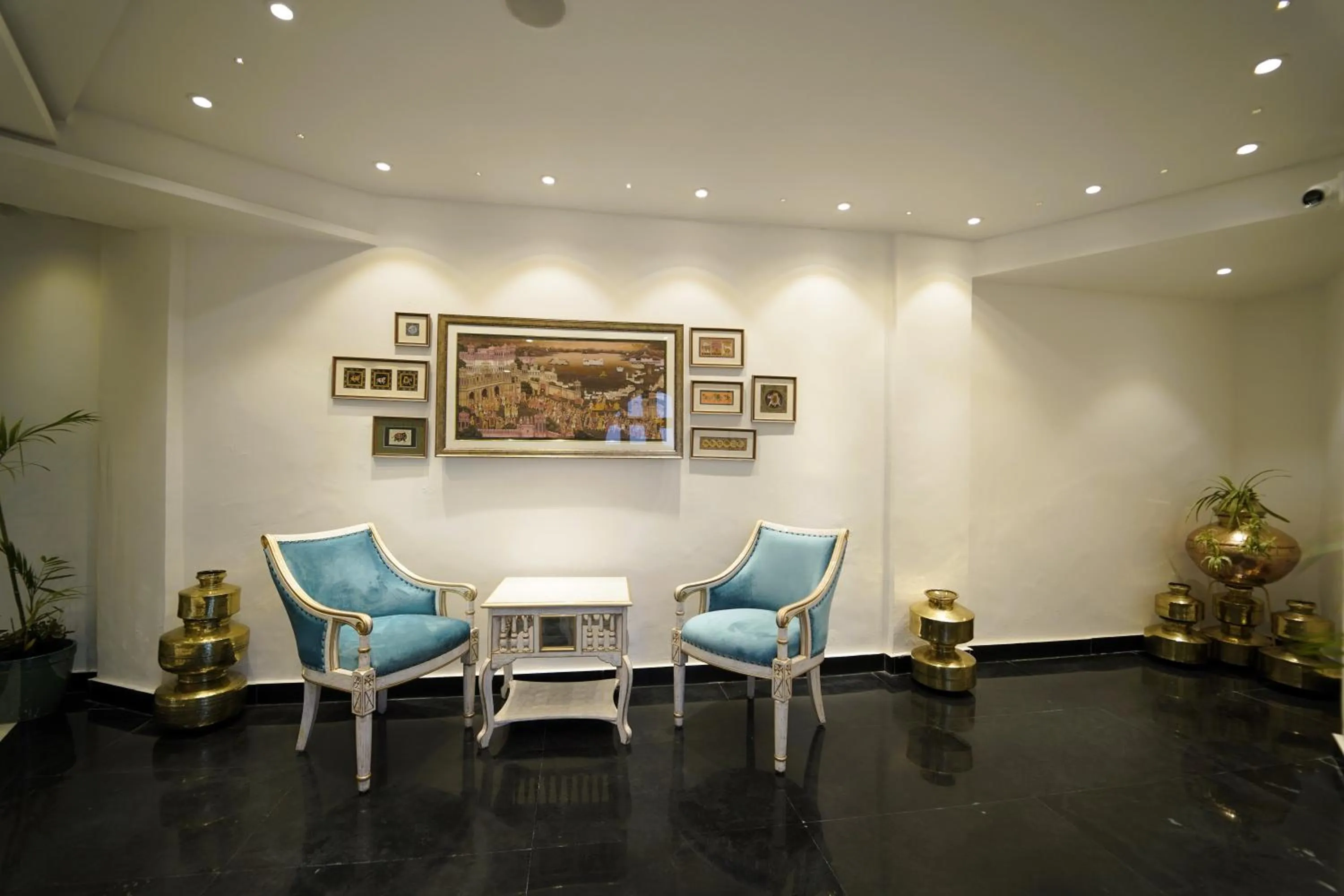 Seating area in Grandrosse Boutique - Pichola Lake Facing Hotel