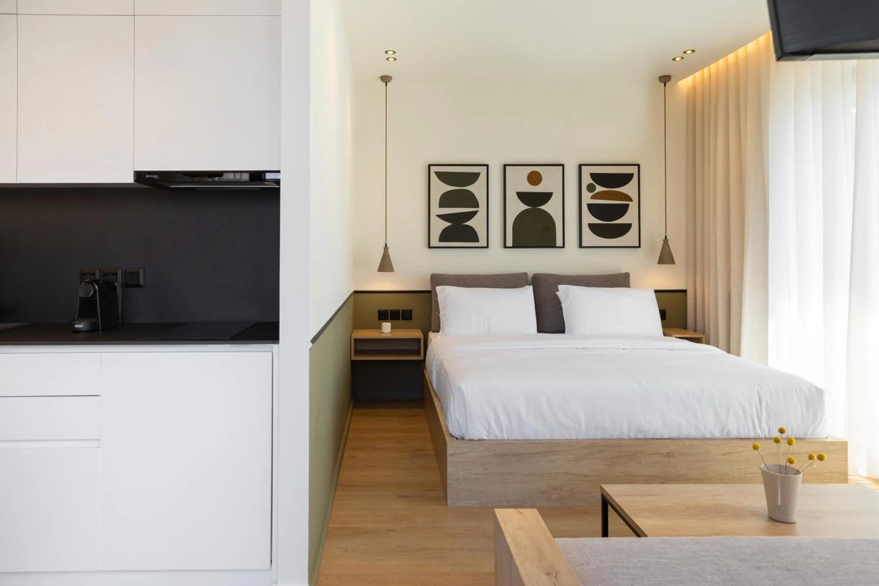 Bed in Rebalance Apartments