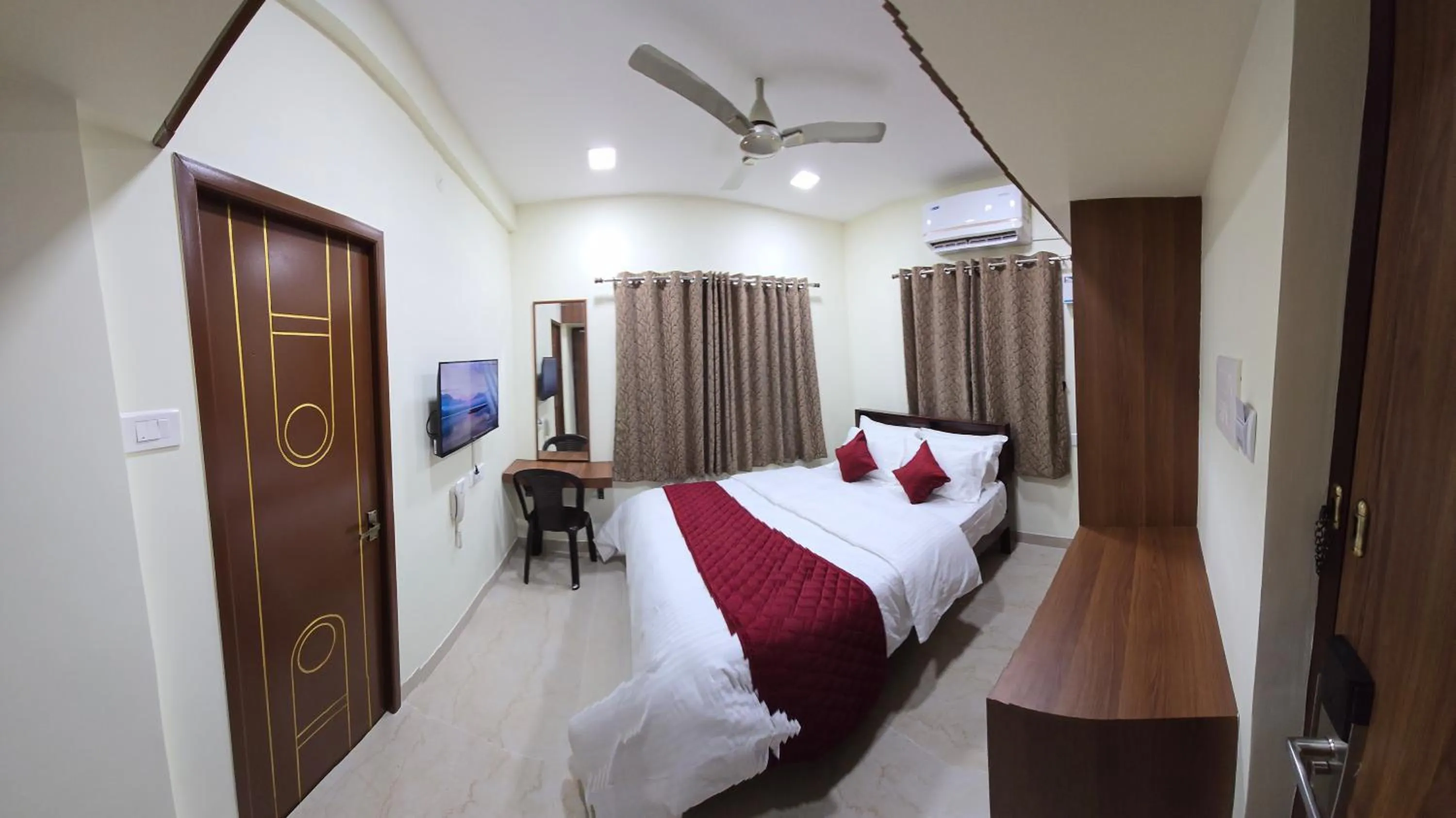 Bed in Hotel NJ RESIDENCY NEAR DLF IT PARK, RMZ SOFTWARE PARK, L&T ECC, CHENNAI TRADE CENTRE & MIOT