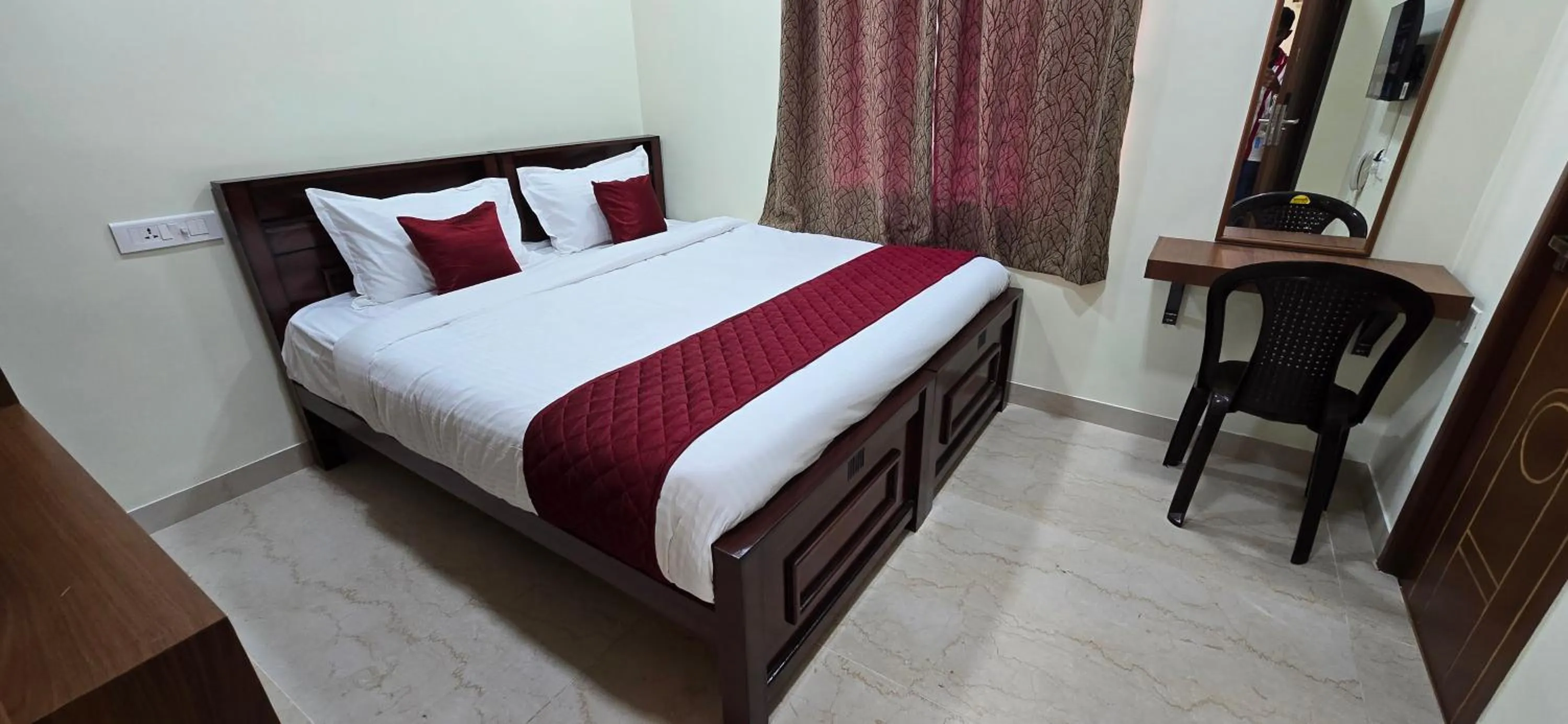 Bed in Hotel NJ RESIDENCY NEAR DLF IT PARK, RMZ SOFTWARE PARK, L&T ECC, CHENNAI TRADE CENTRE & MIOT