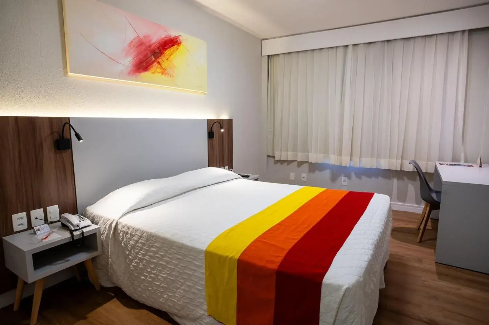 Bedroom, Bed in Hotel Praia Centro Bedroom, Bed in Hotel Praia Centro