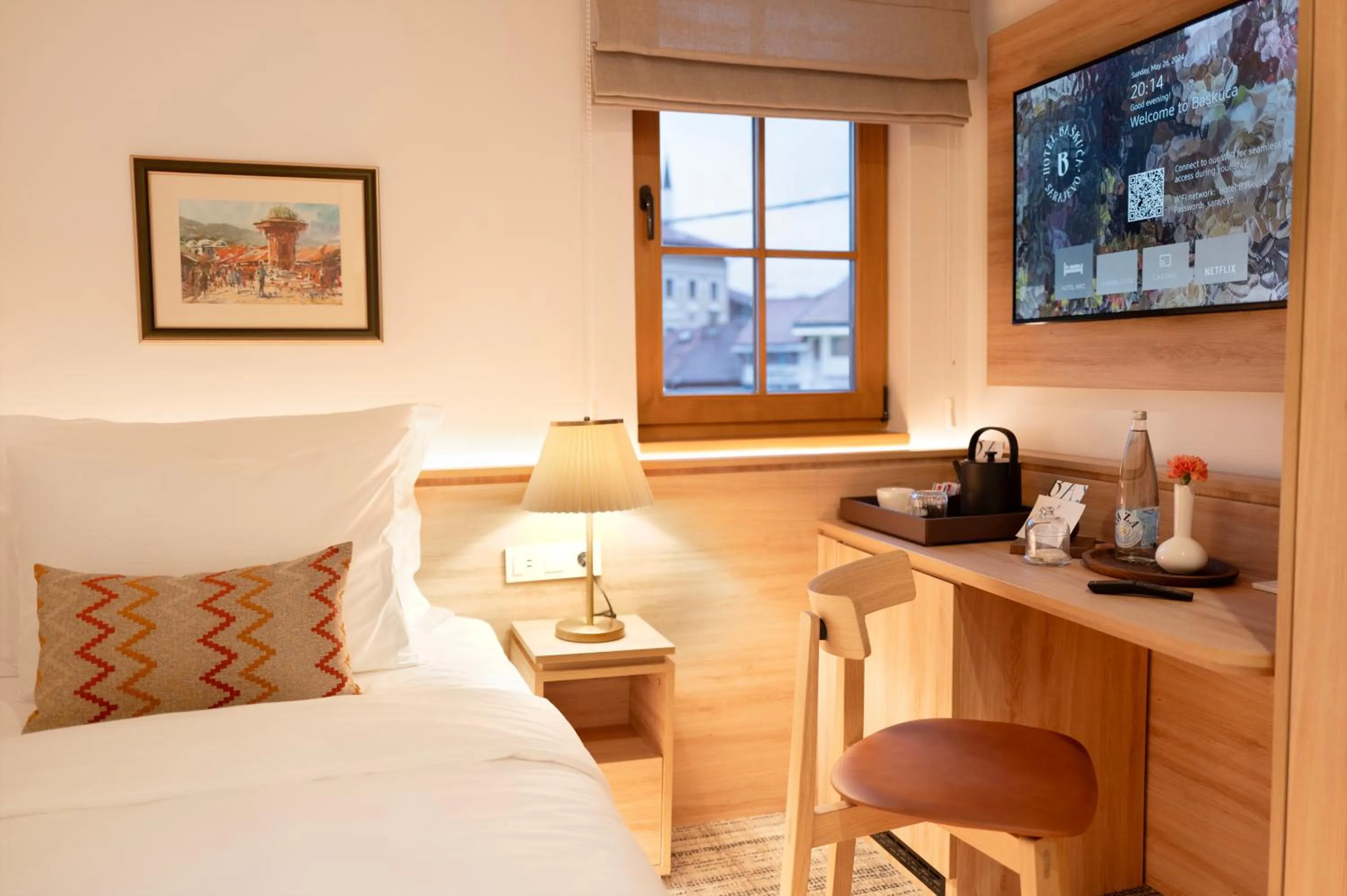 Bed in Hotel Baškuća Sarajevo