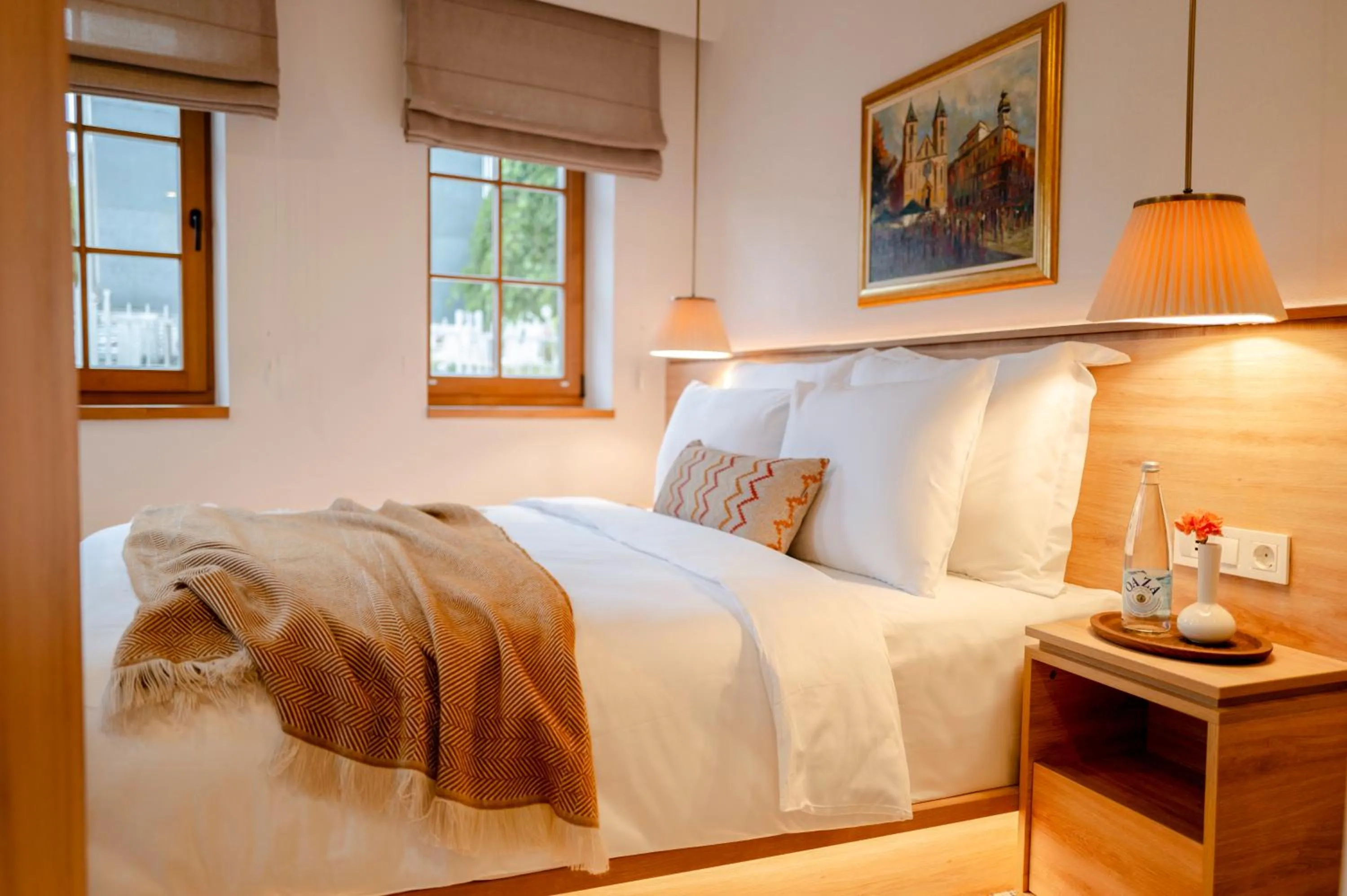 Bed in Hotel Baškuća Sarajevo