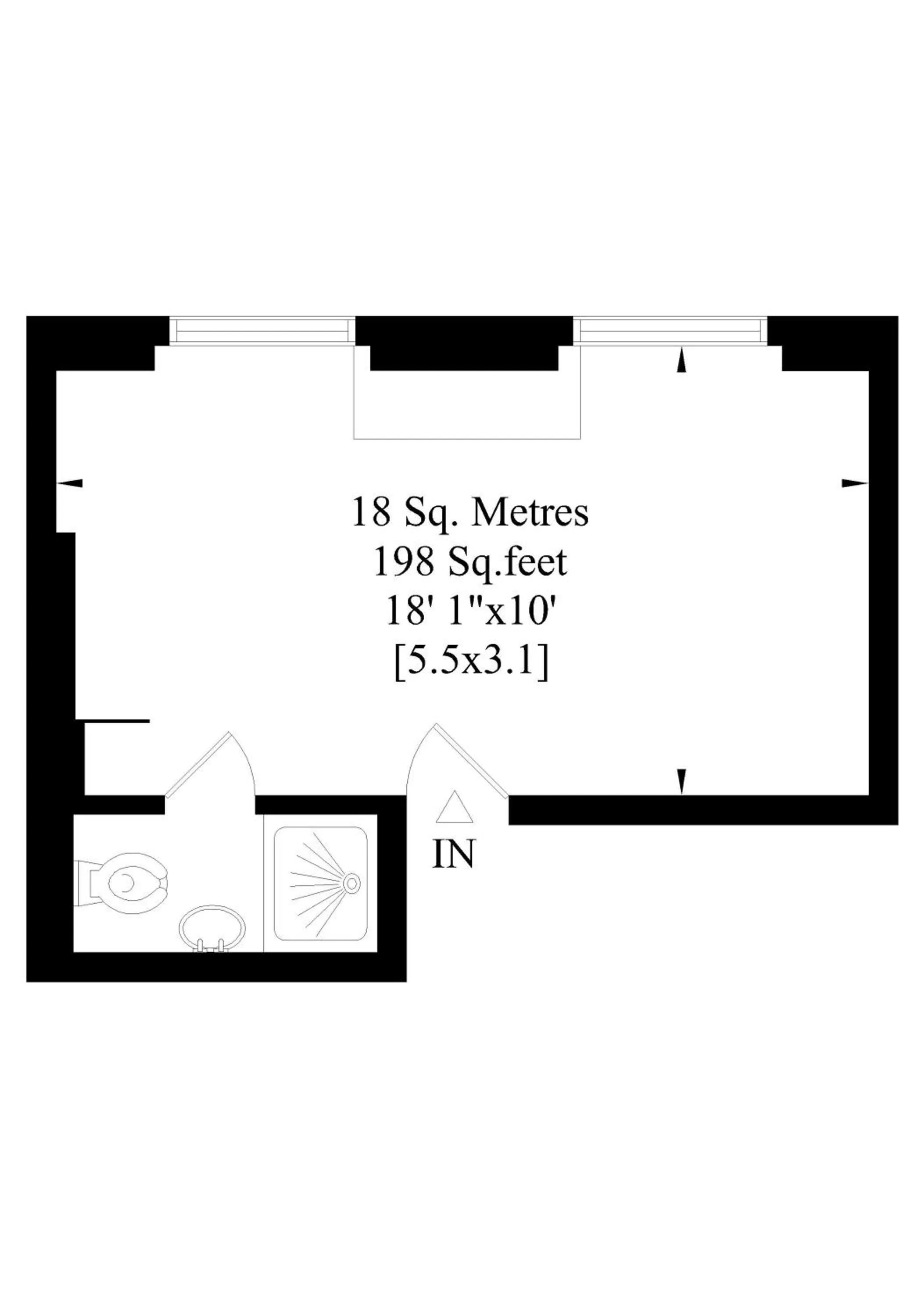 Floor plan in Crestfield Hotel