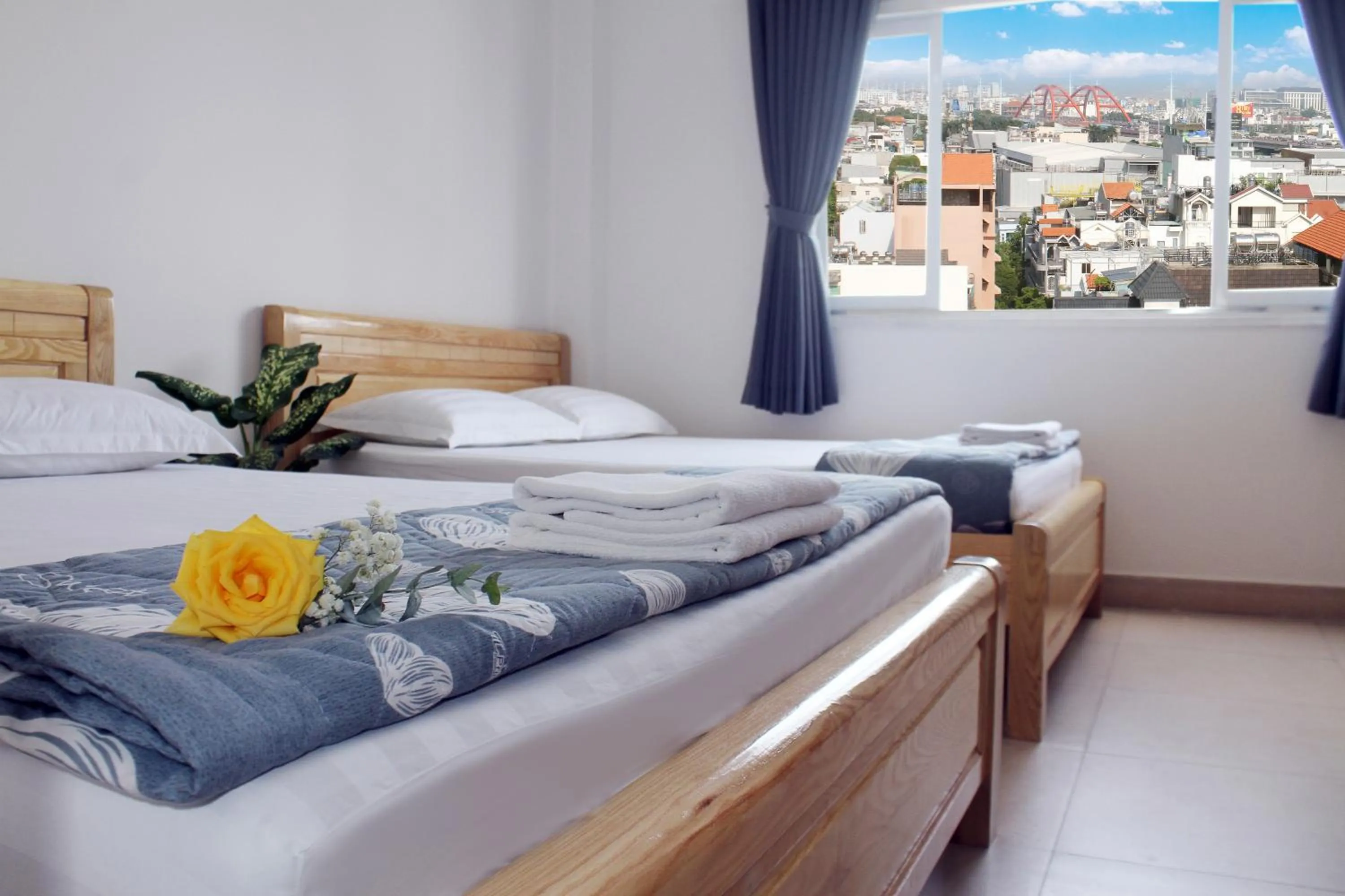 Bed in Hotel Nguyen Anh 2