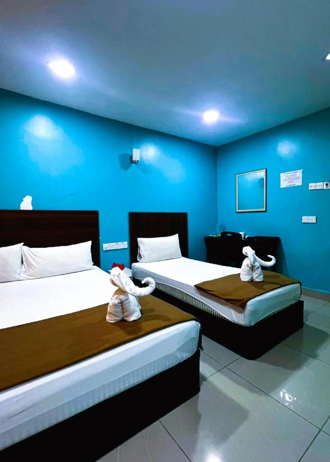 Bed in ARK Serendah Hotel