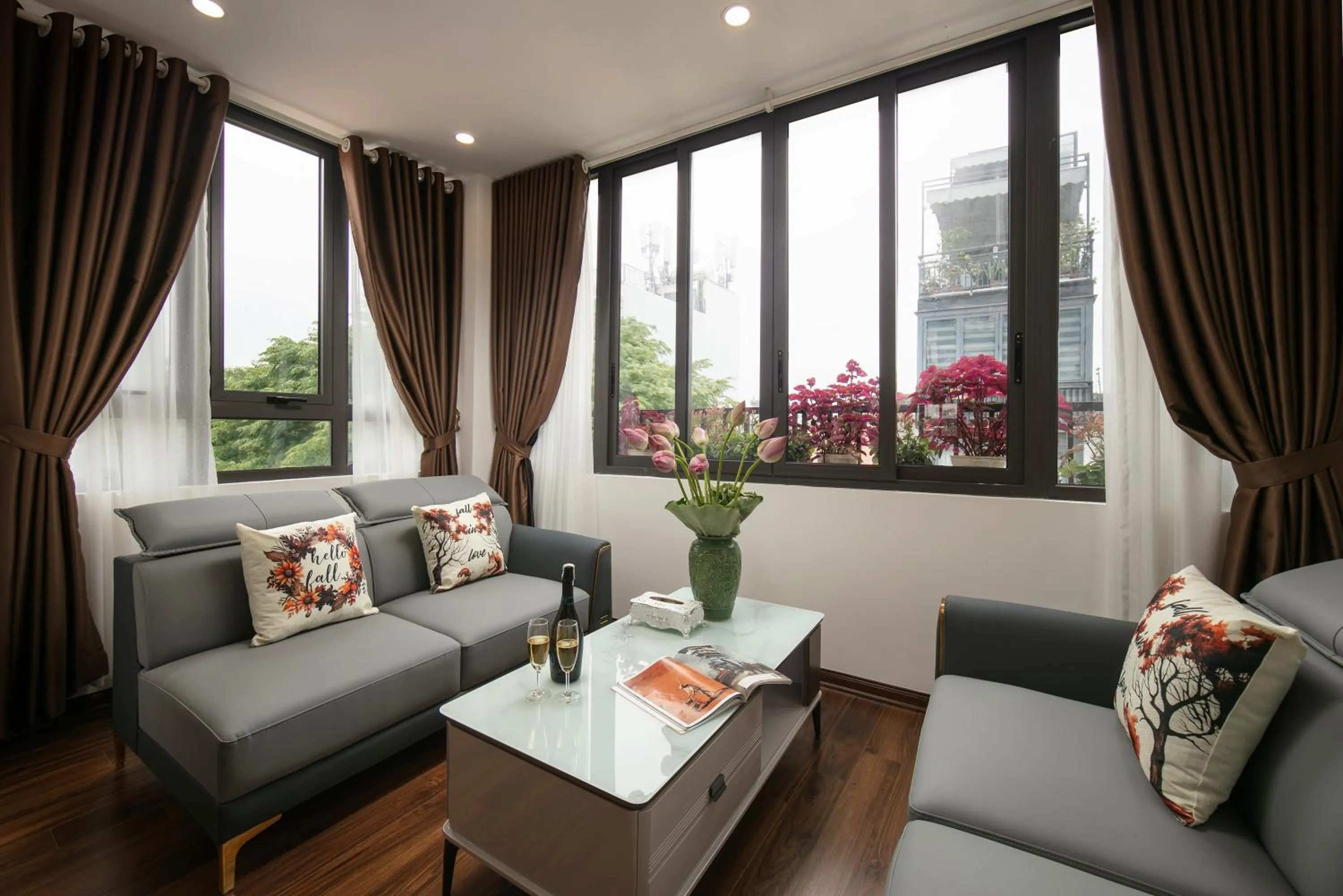 Living room in TrangTrang Luxury Hotel