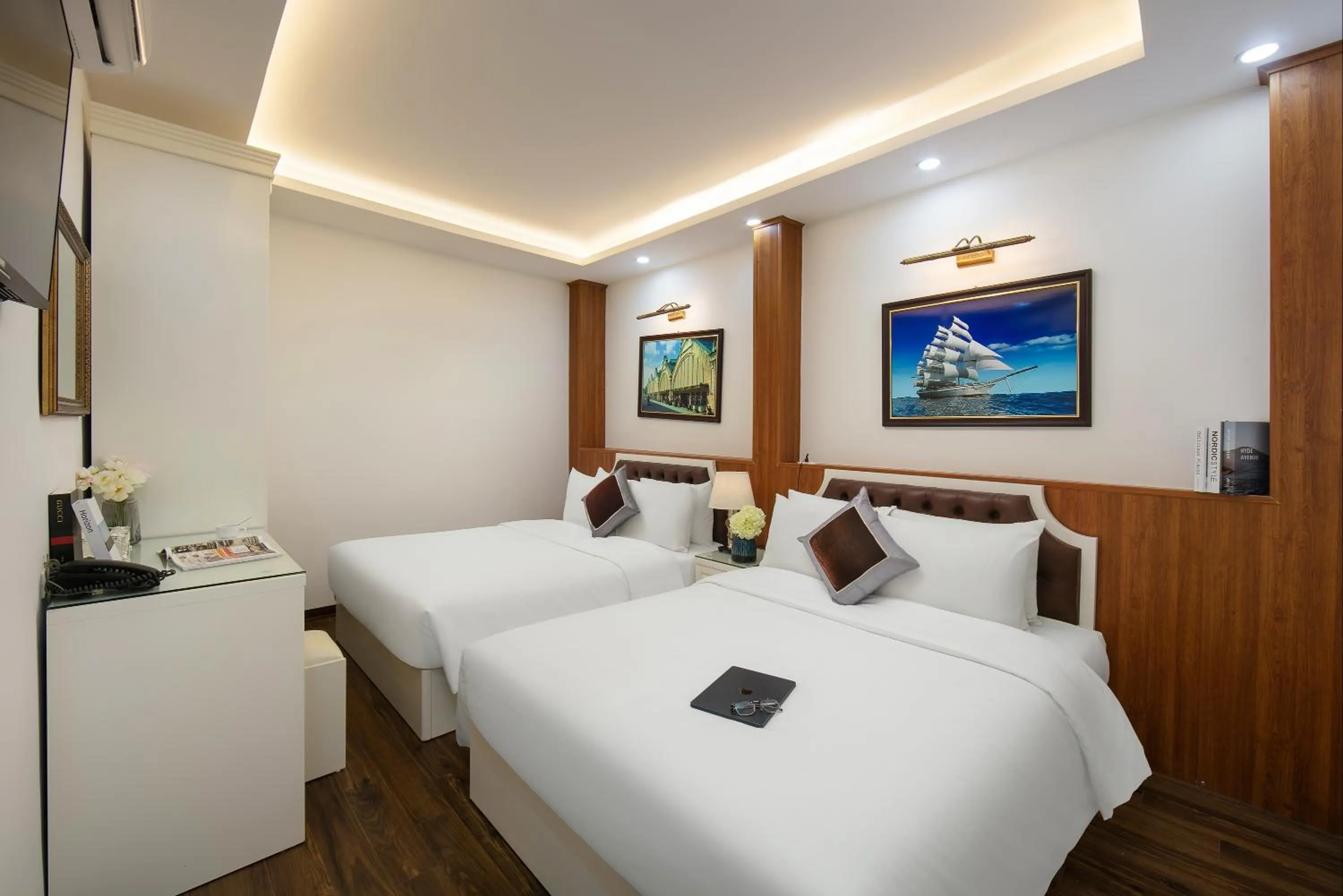 Bed in TrangTrang Luxury Hotel