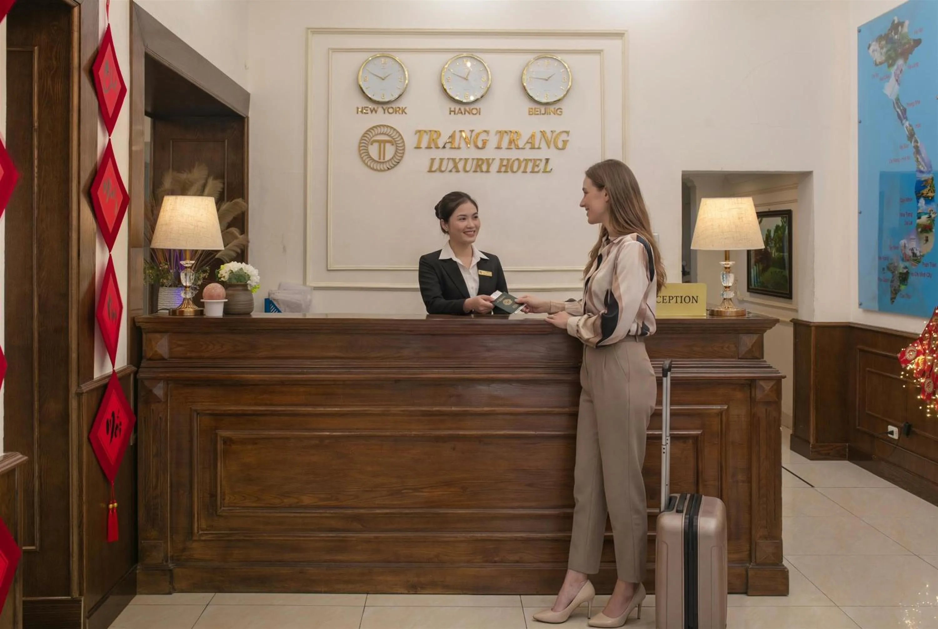 Staff in TrangTrang Luxury Hotel