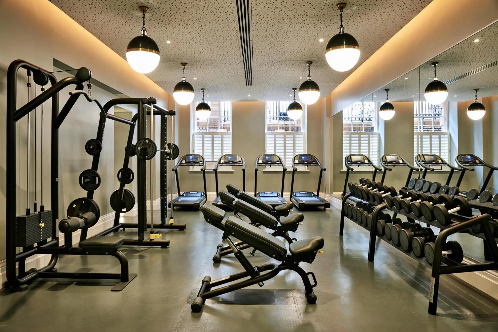 Fitness centre/facilities in Kimpton Fitzroy London by IHG
