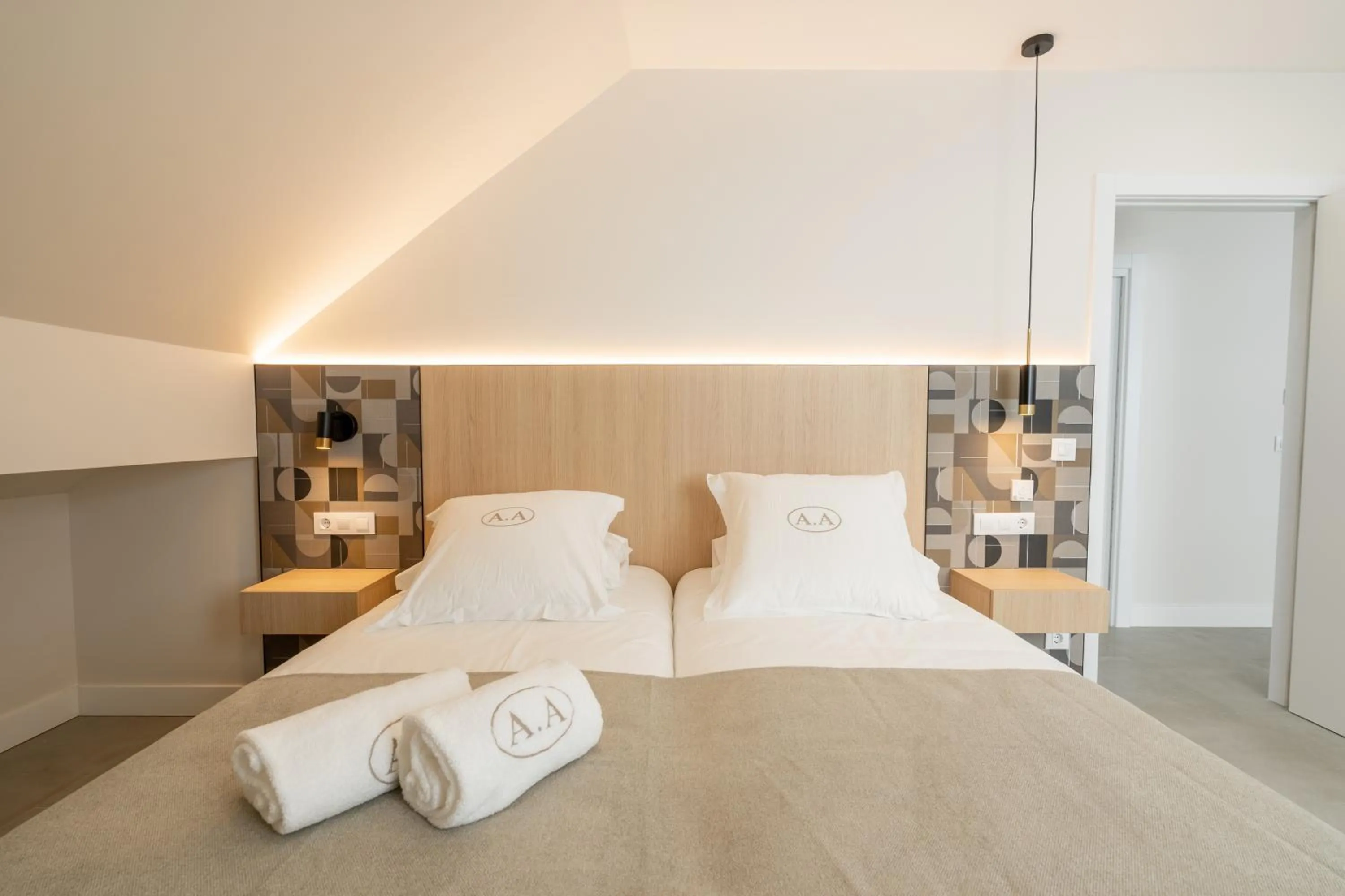 Bedroom, Bed in Cíes Luxury Suitel Areosa 22