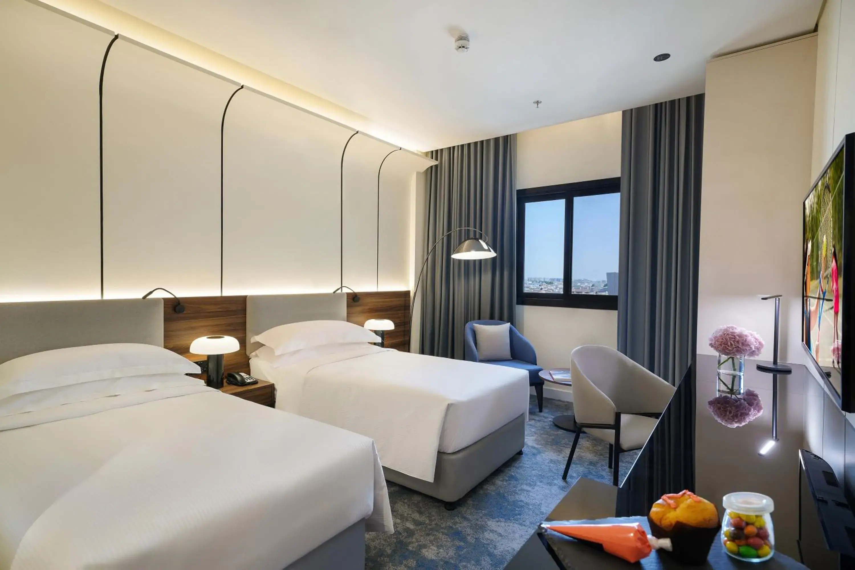 Guest Room - Twin Bed in Nova M Hotel Olaya Riyadh edge By Rotana Guest Room - Twin Bed in Nova M Hotel Olaya Riyadh edge By Rotana